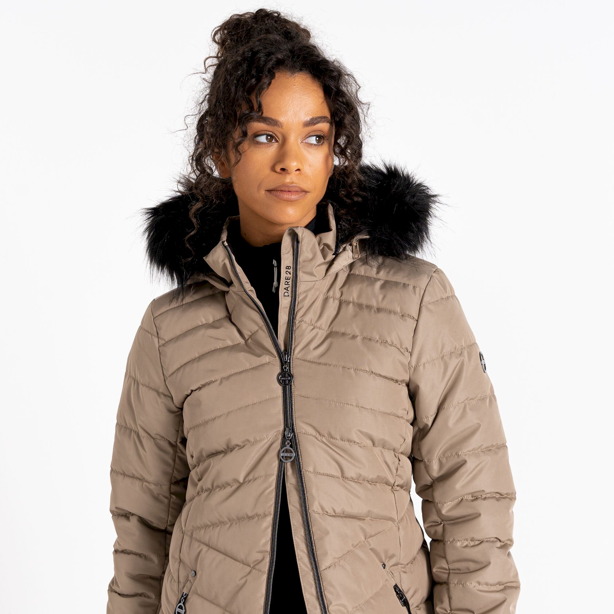 Dare 2b - Women's Striking III Longline Padded Jacket | Clay