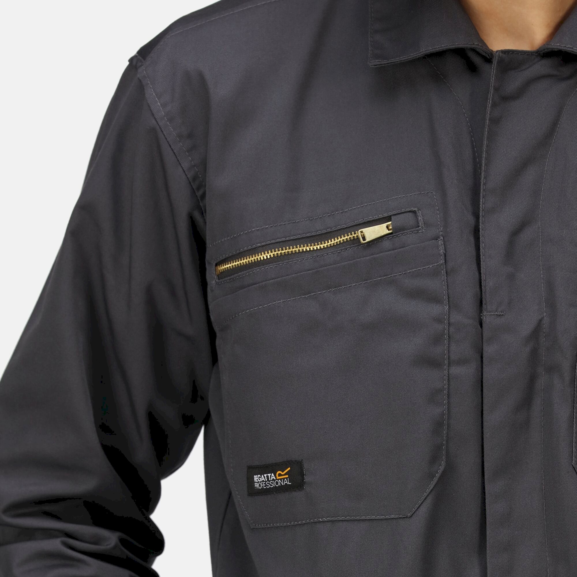 Men's Zip Fasten Coverall | Seal Grey
