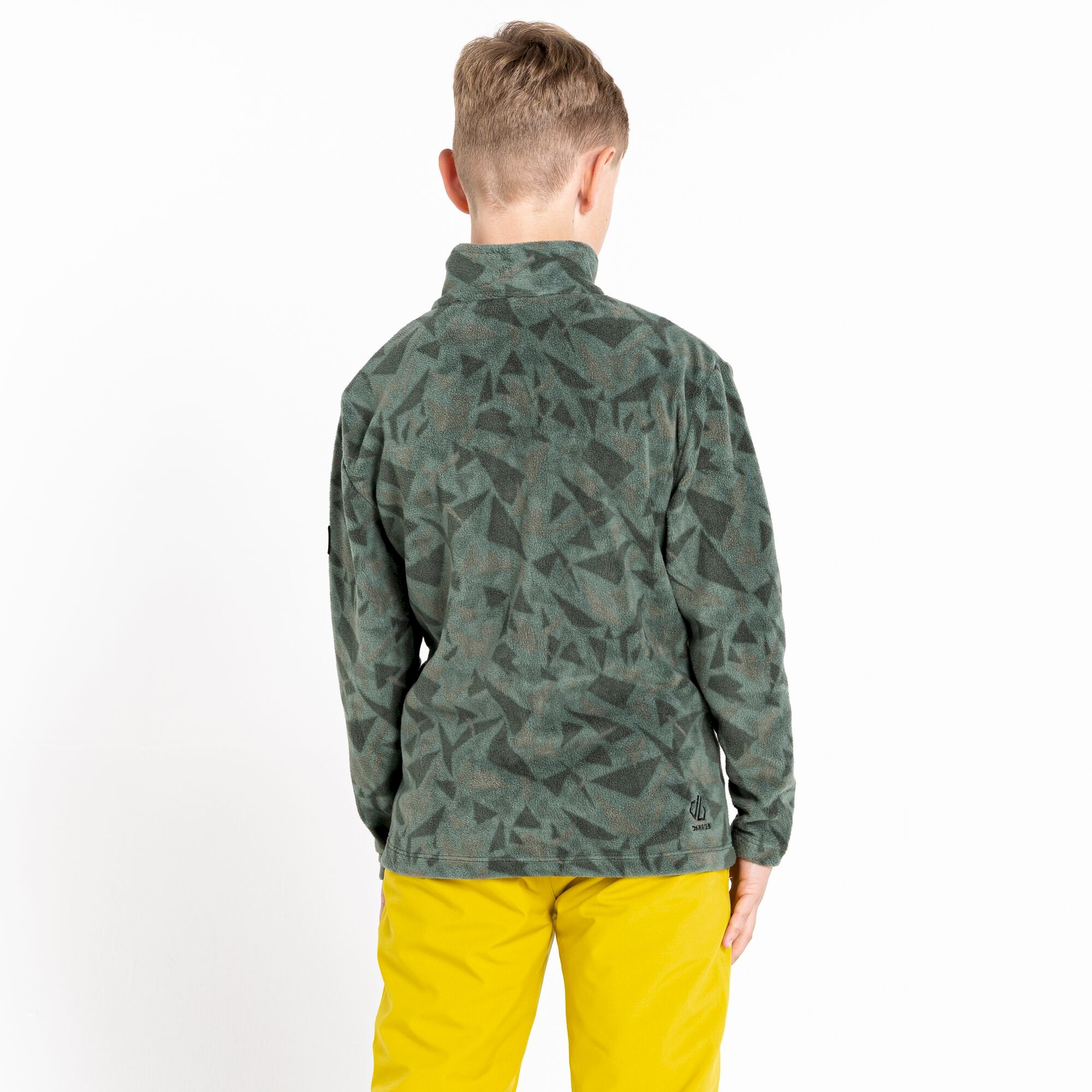 Dare 2b - Kids' Cushy Half Zip Fleece | Green Geo Print