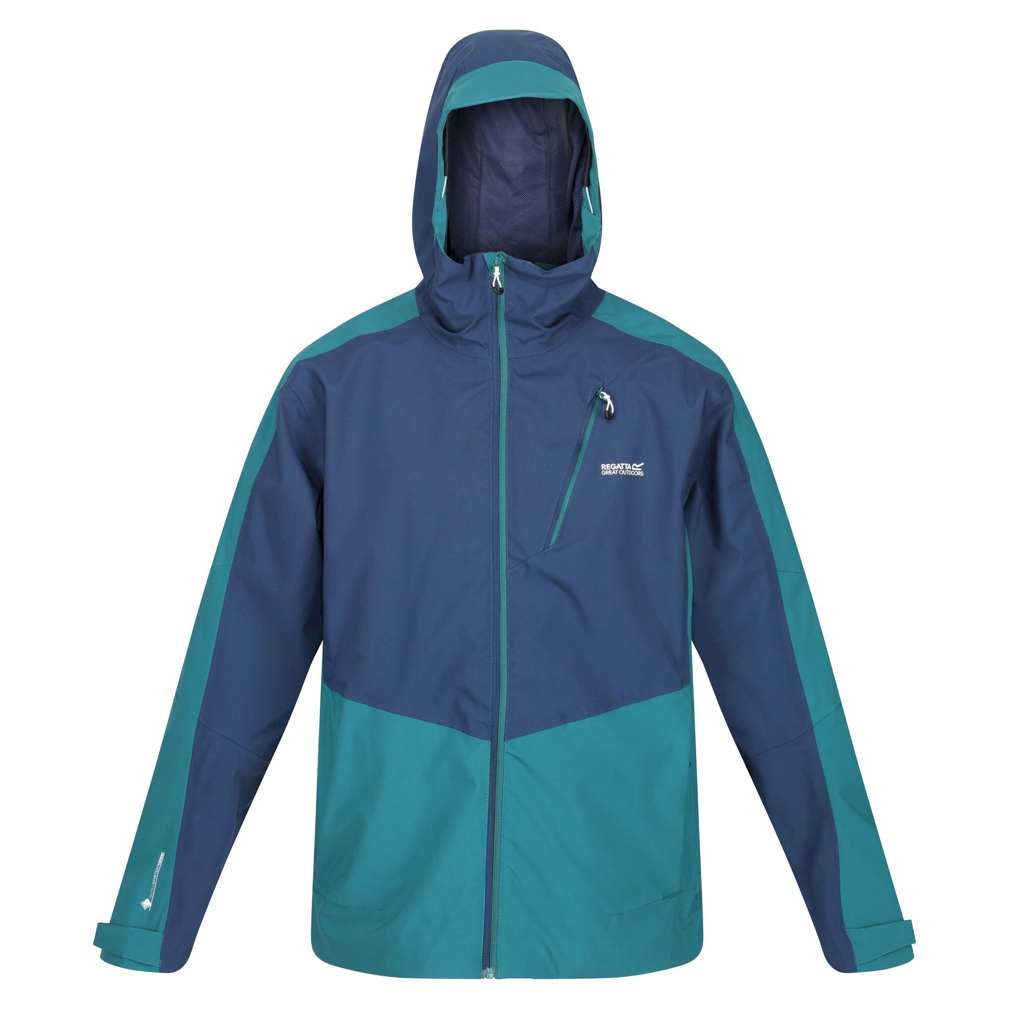 Men's Highton Stretch II Waterproof Jacket | Admiral Blue Pacific Green