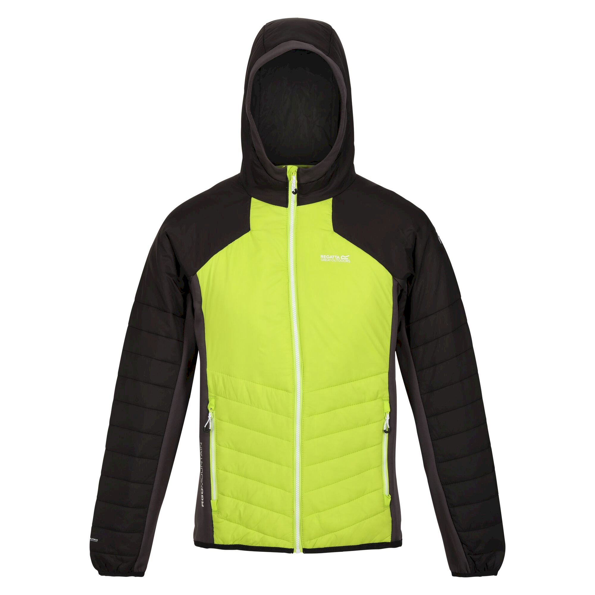 Men's Trutton Softshell Hooded Jacket | Bright Kiwi Black
