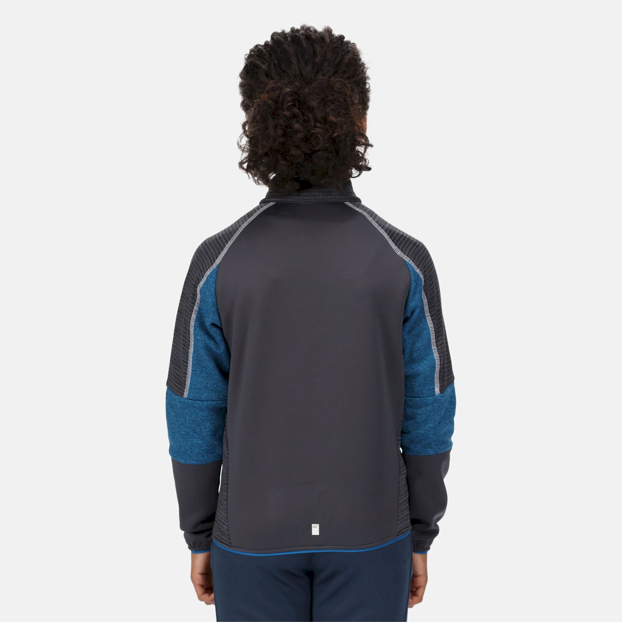 Kids' Oberon V Softshell Jacket | Imperial Blue India Grey