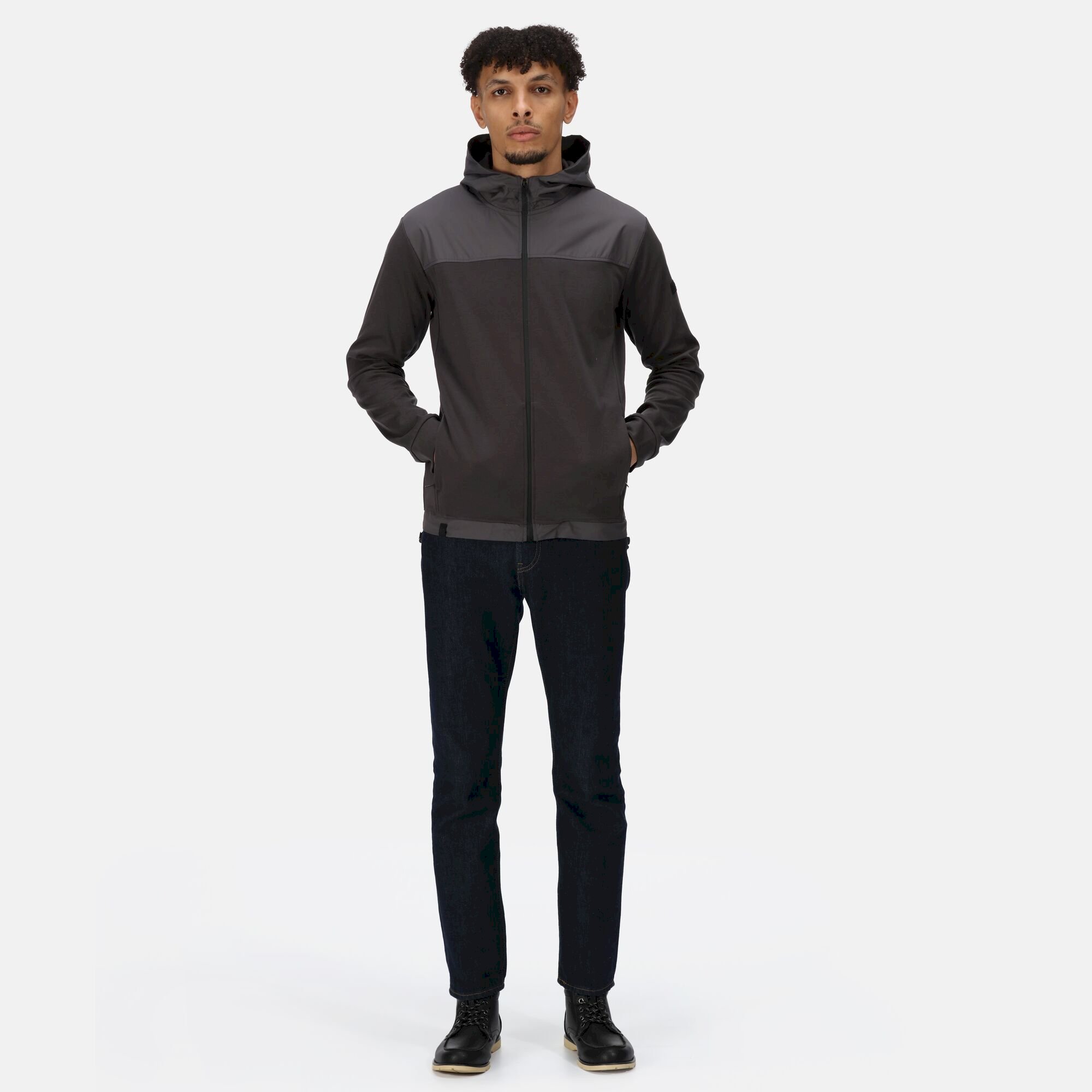 Men's Luis Hooded Fleece | Dark Grey