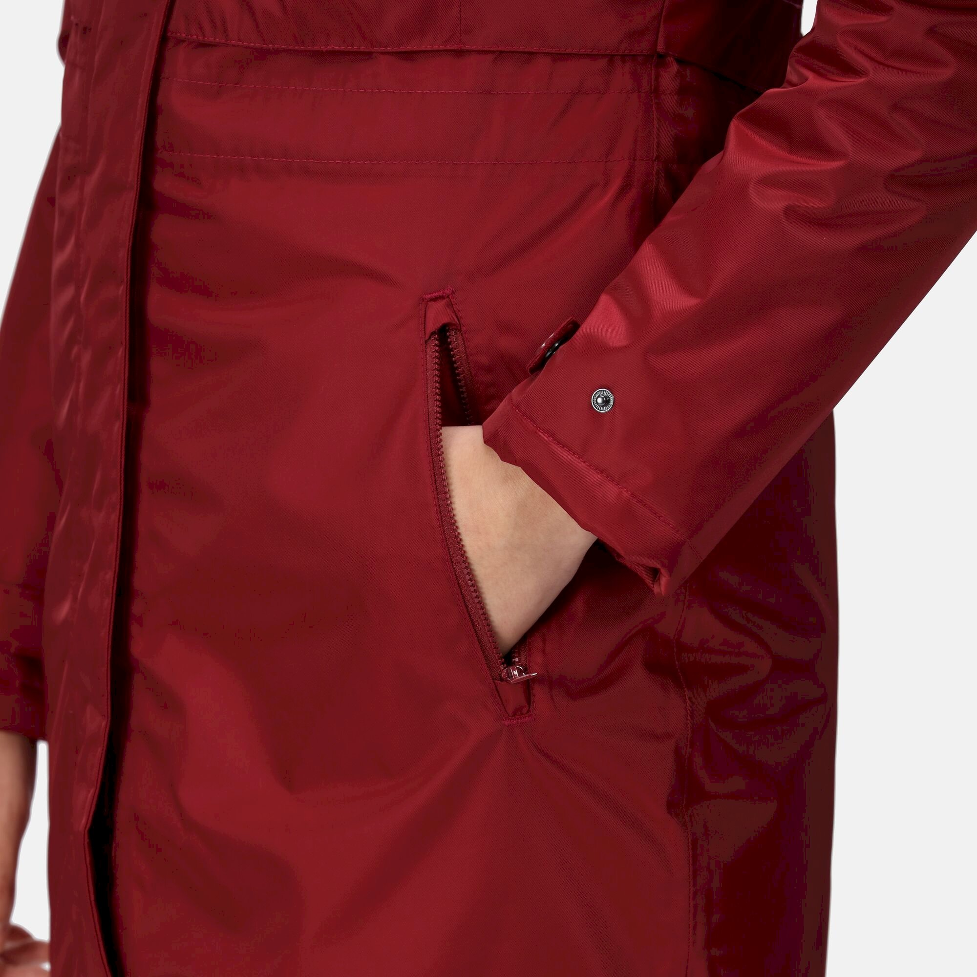 Women's Lyanna Fur Trim Parka Jacket | Cabernet