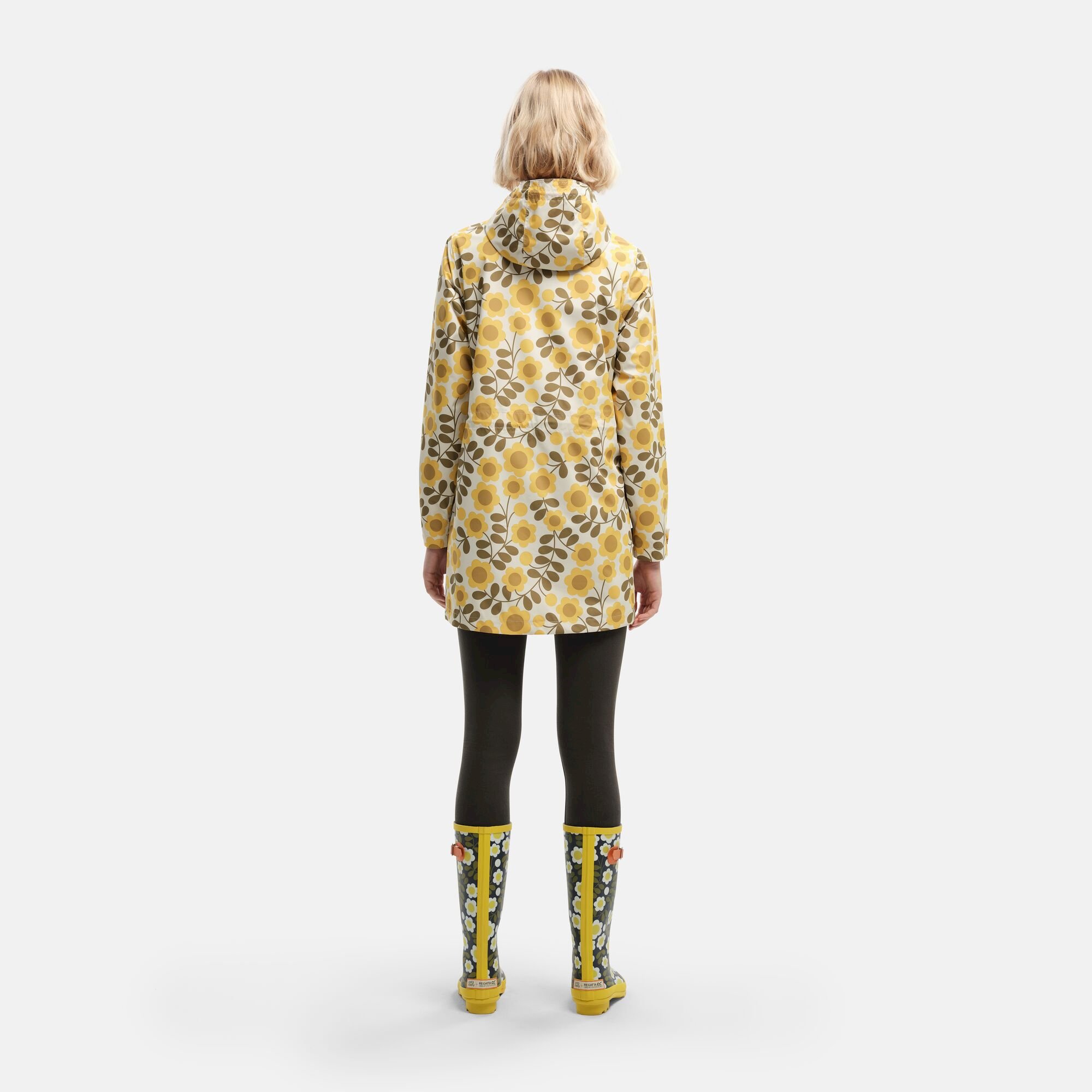 Orla Kiely Long Line Waterproof Fashion Jacket | Buttercup Floral