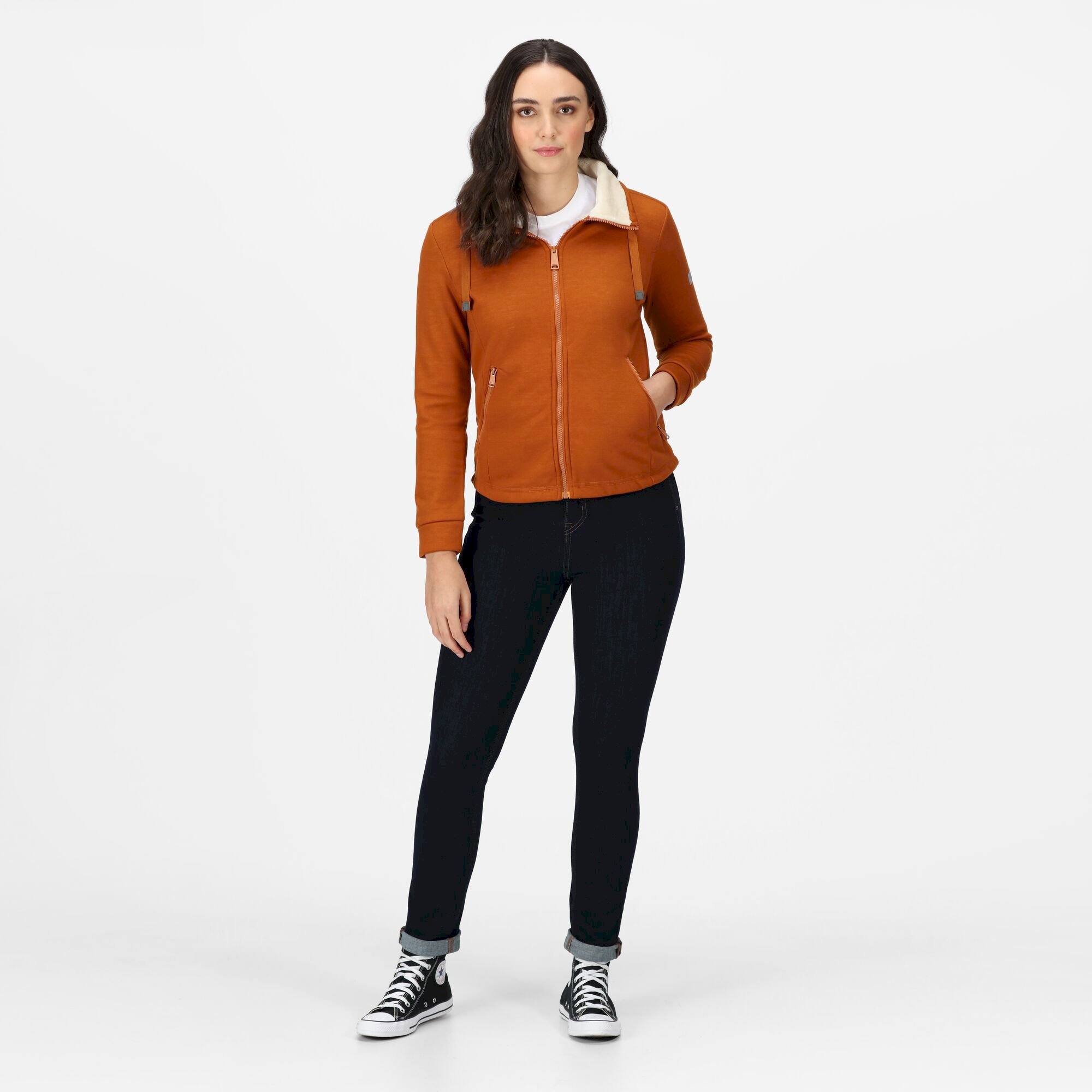 Women's Azariah Full Zip Fleece | Copper Almond Light Vanilla