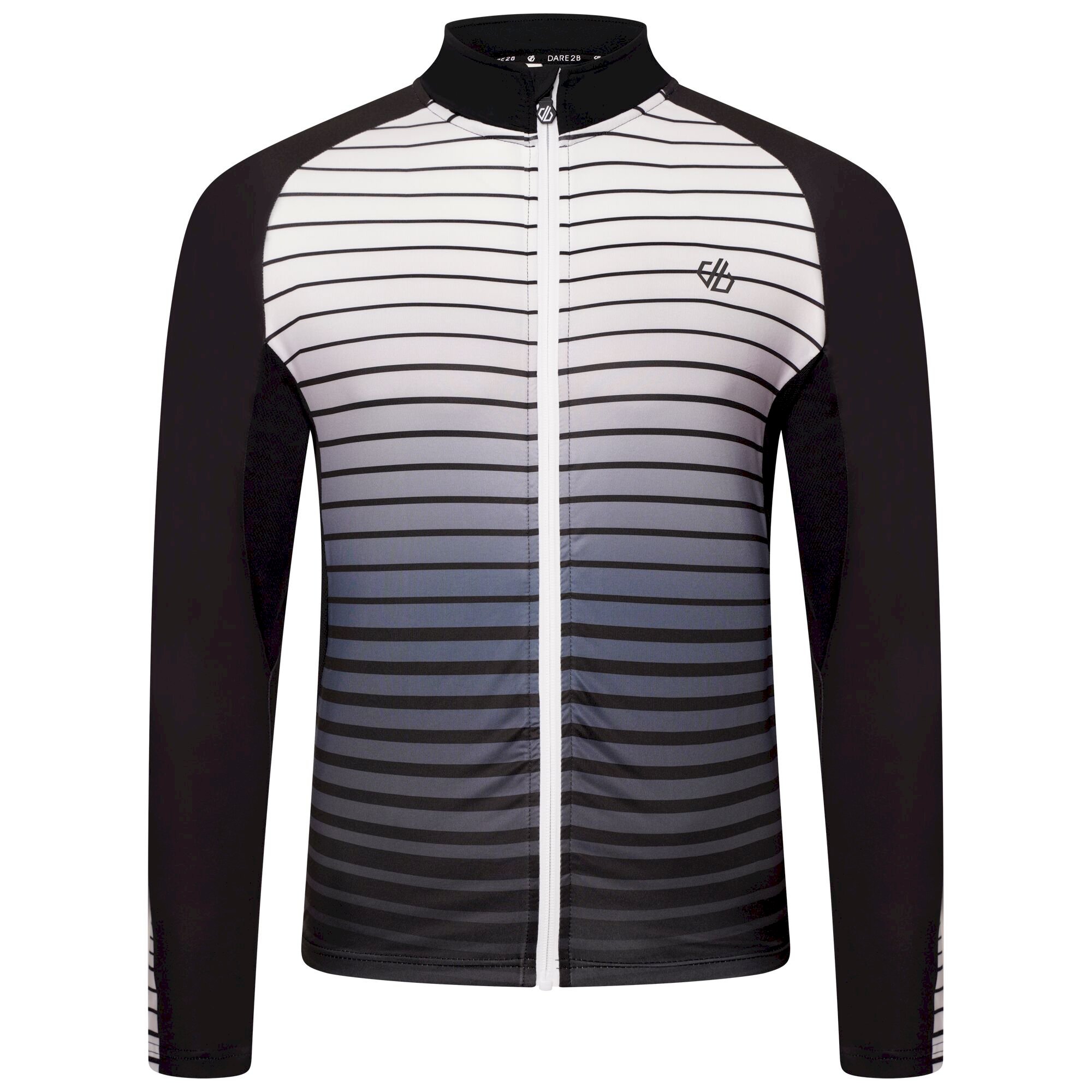 Dare 2b - Men's AEP Virtuous Long Sleeved Cycling Jersey | Black Underlined Print