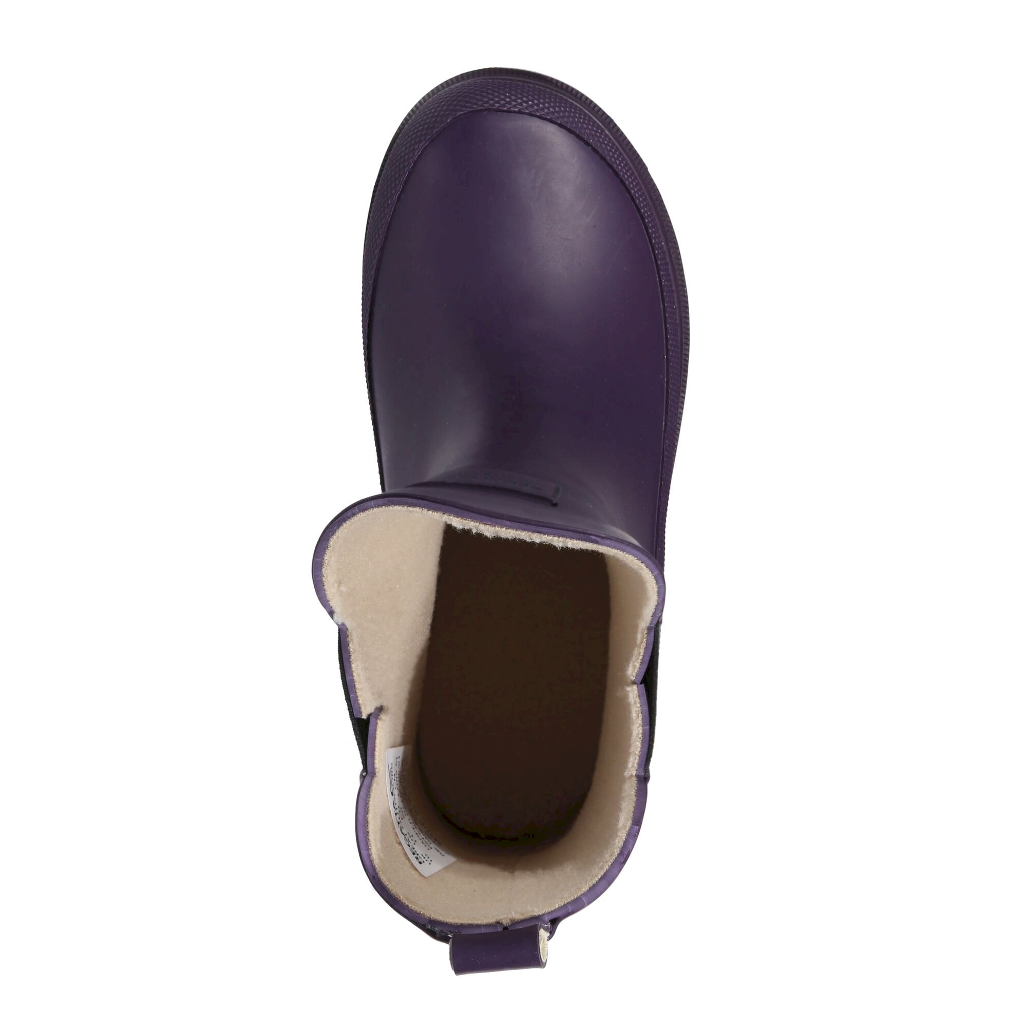 Kids' Harper Cosy Ankle Wellies | Dark Aubergine Black