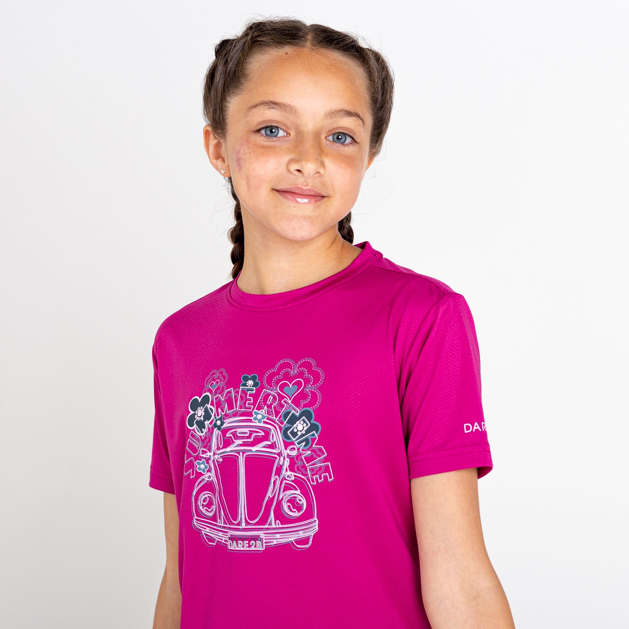 Dare 2b - Kids' Rightful Recycled Graphic Tee | Fuchsia