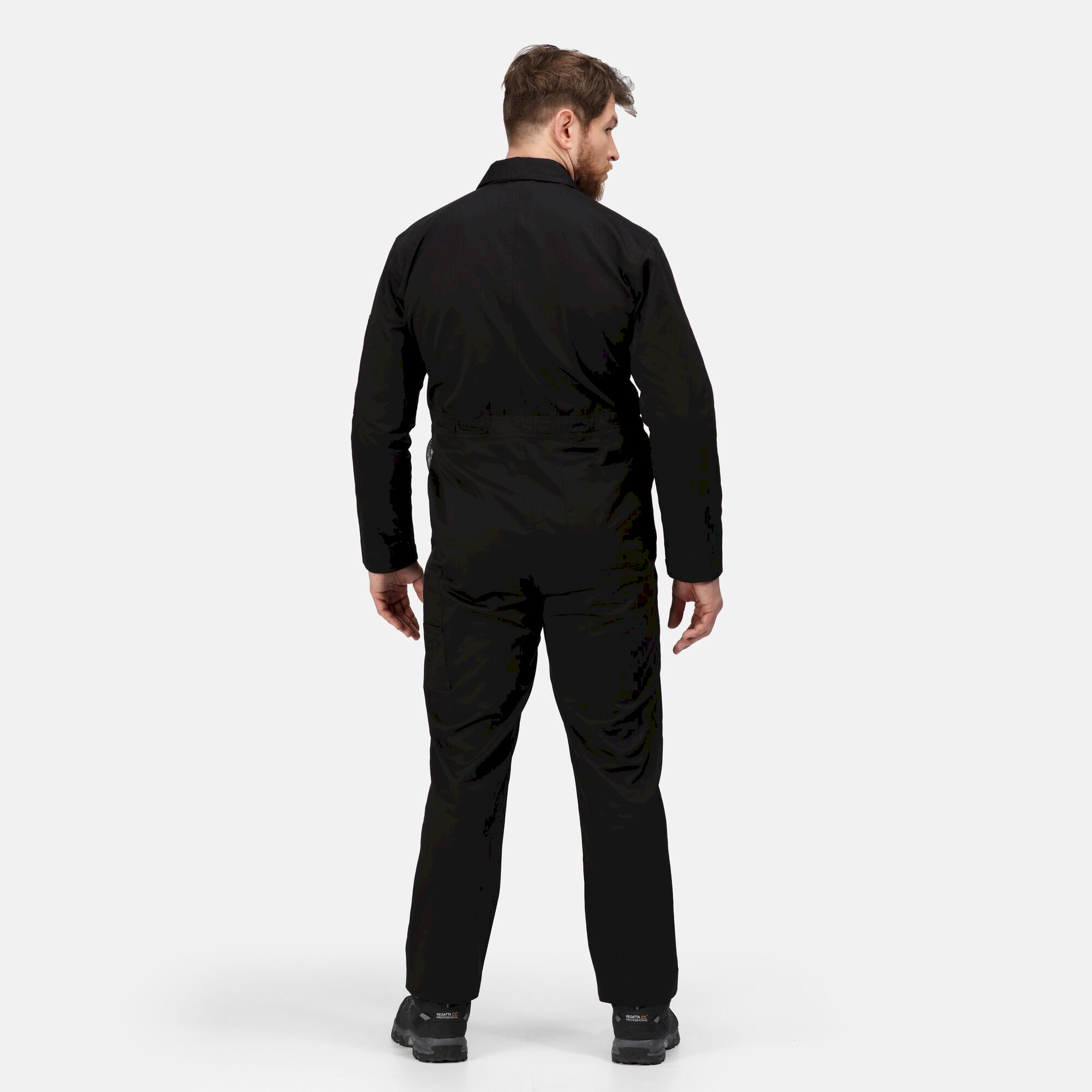 Men's Stud Fasten Coverall | Black