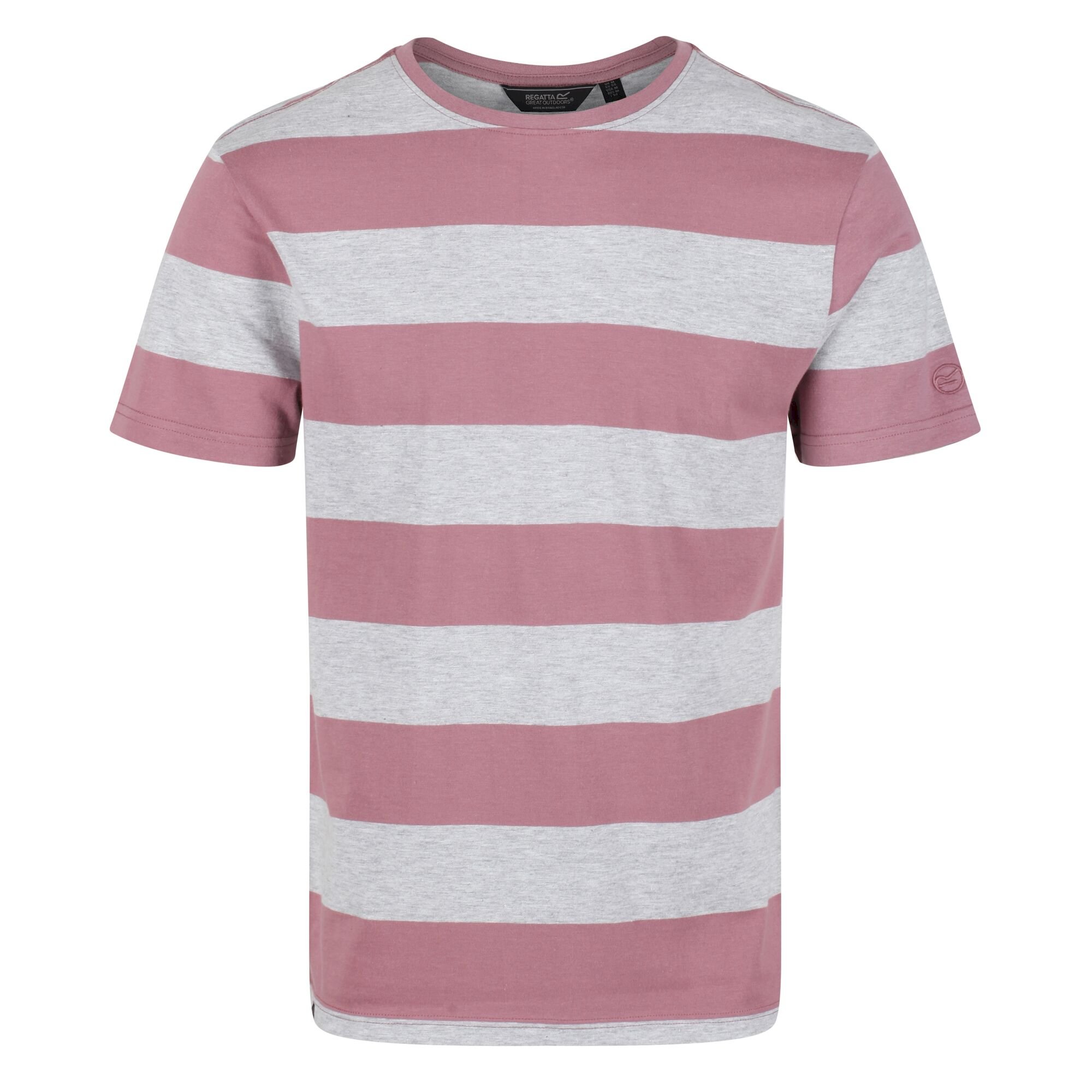 Men's Brayden Stripe T-Shirt | Mauve Stripe