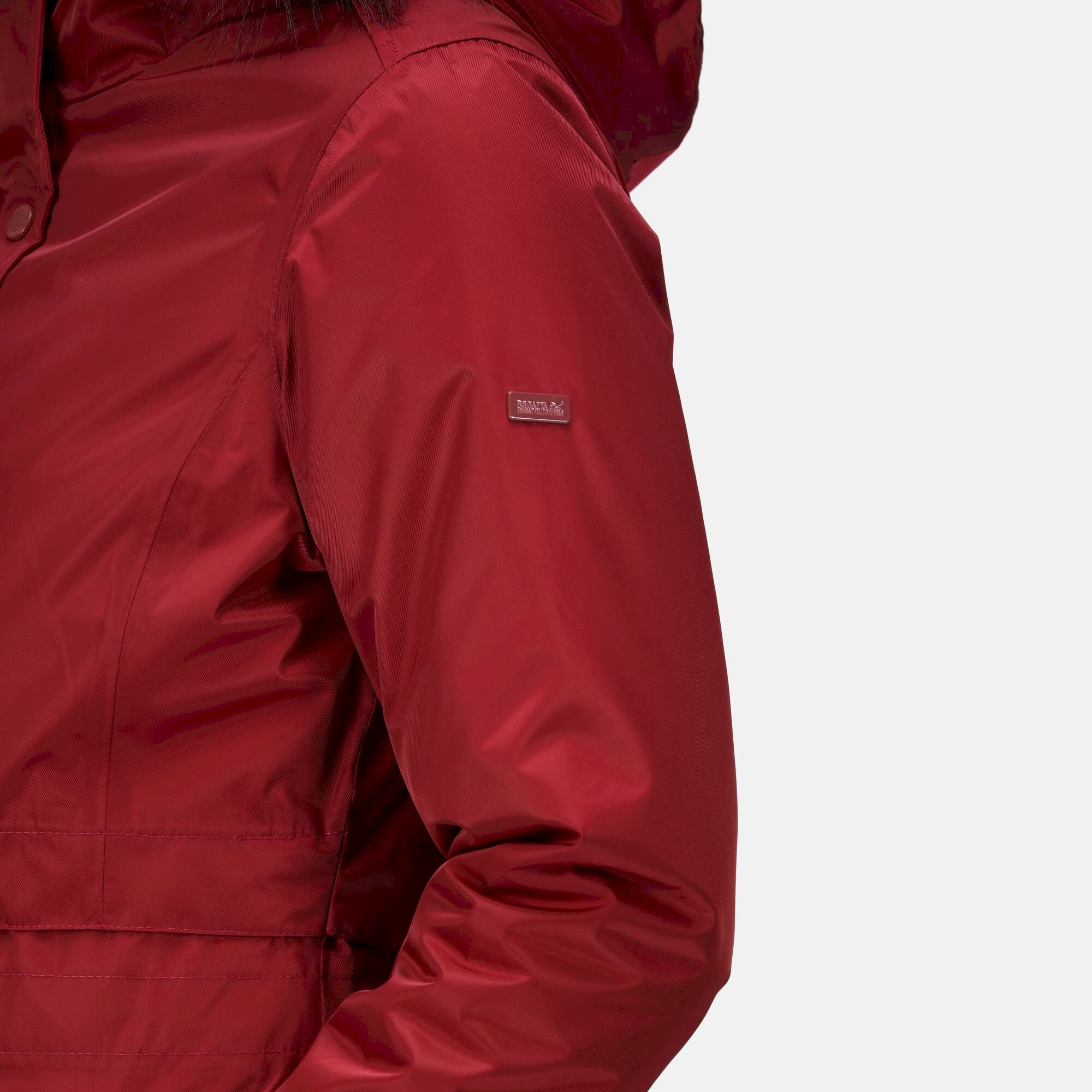 Women's Lyanna Fur Trim Parka Jacket | Cabernet