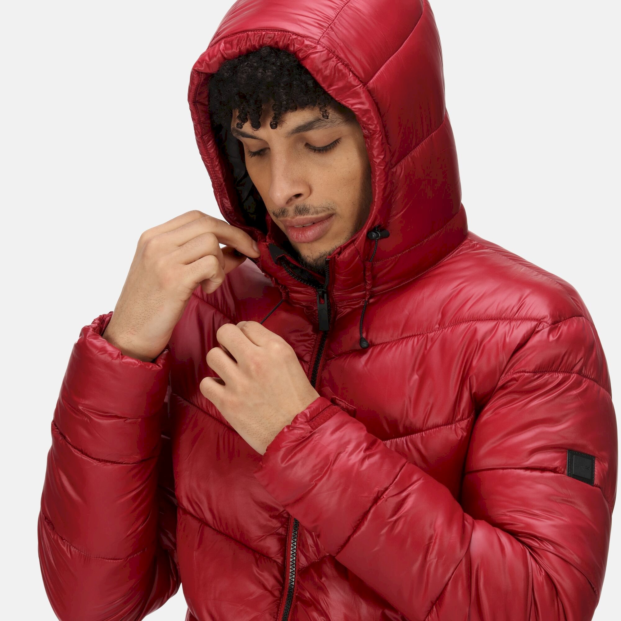 Men's Toploft II Hooded Puffer Jacket | Dark Red