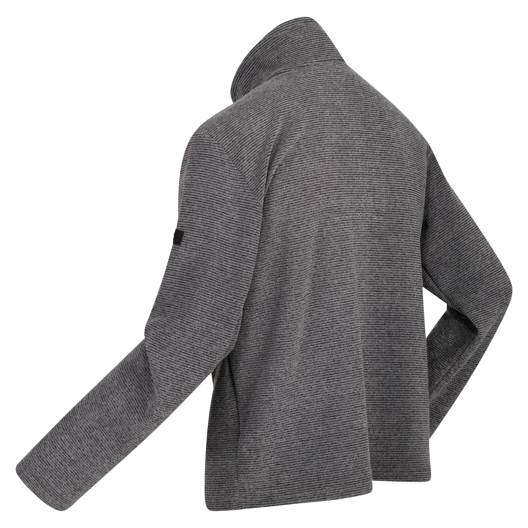 Men's Edley Half Zip Fleece | Dark Grey Linear