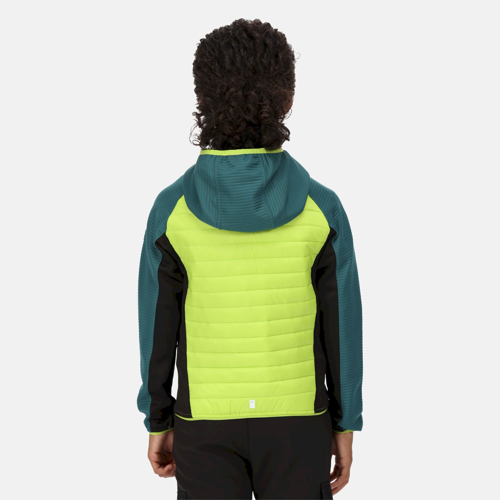 Kids' Kielder V Hybrid Insulated Jacket | Bright Kiwi Pacific Green