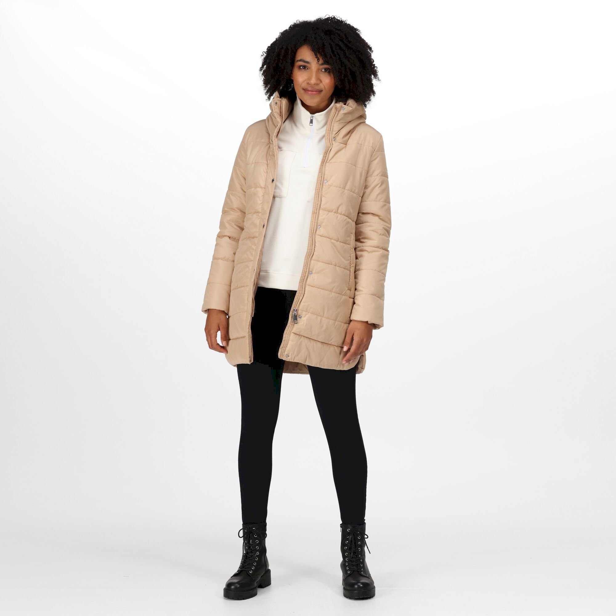 Women's Pamelina Hooded Parka Jacket | Moccasin