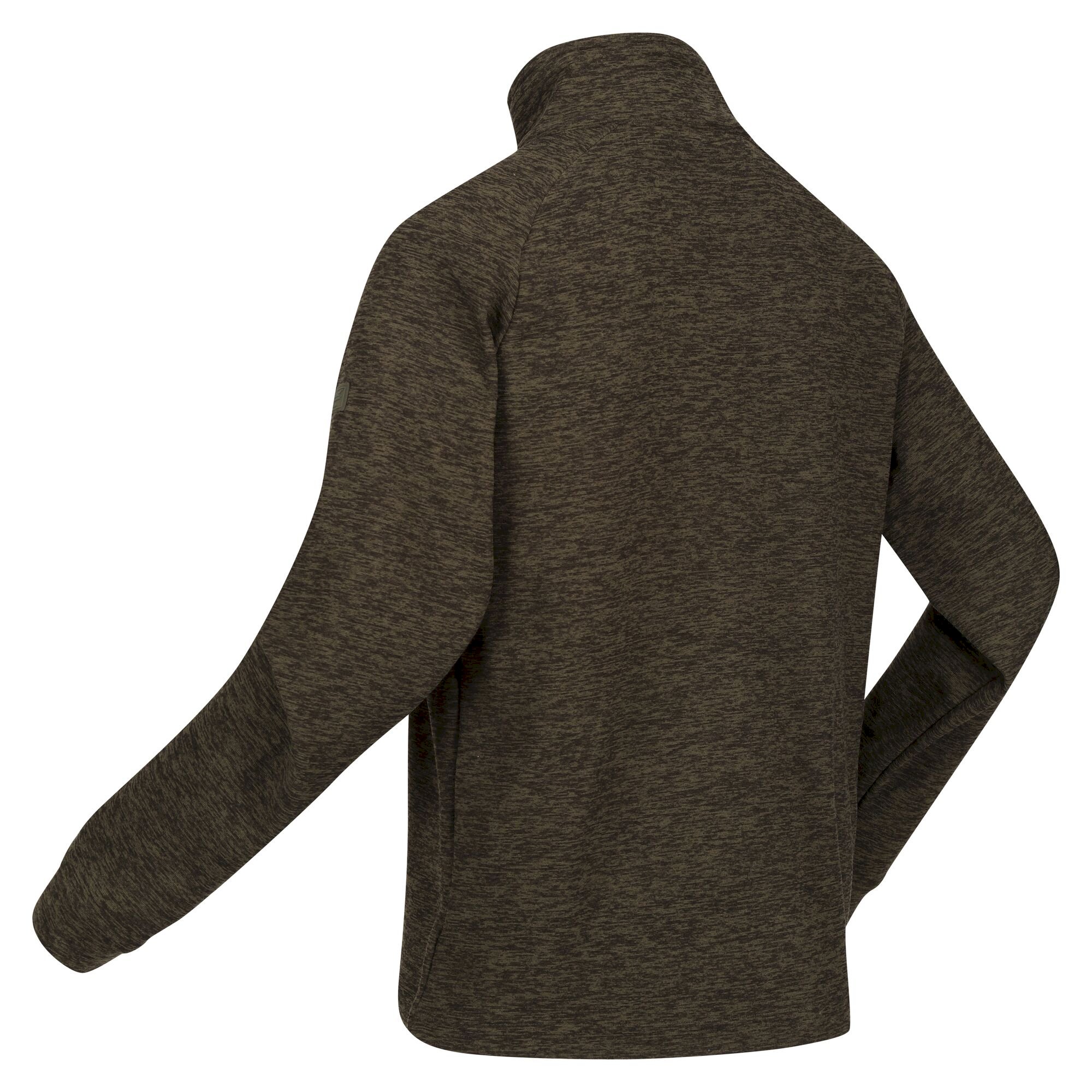 Men's Eithan Quarter Zip Fleece | Dark Khaki Black Marl