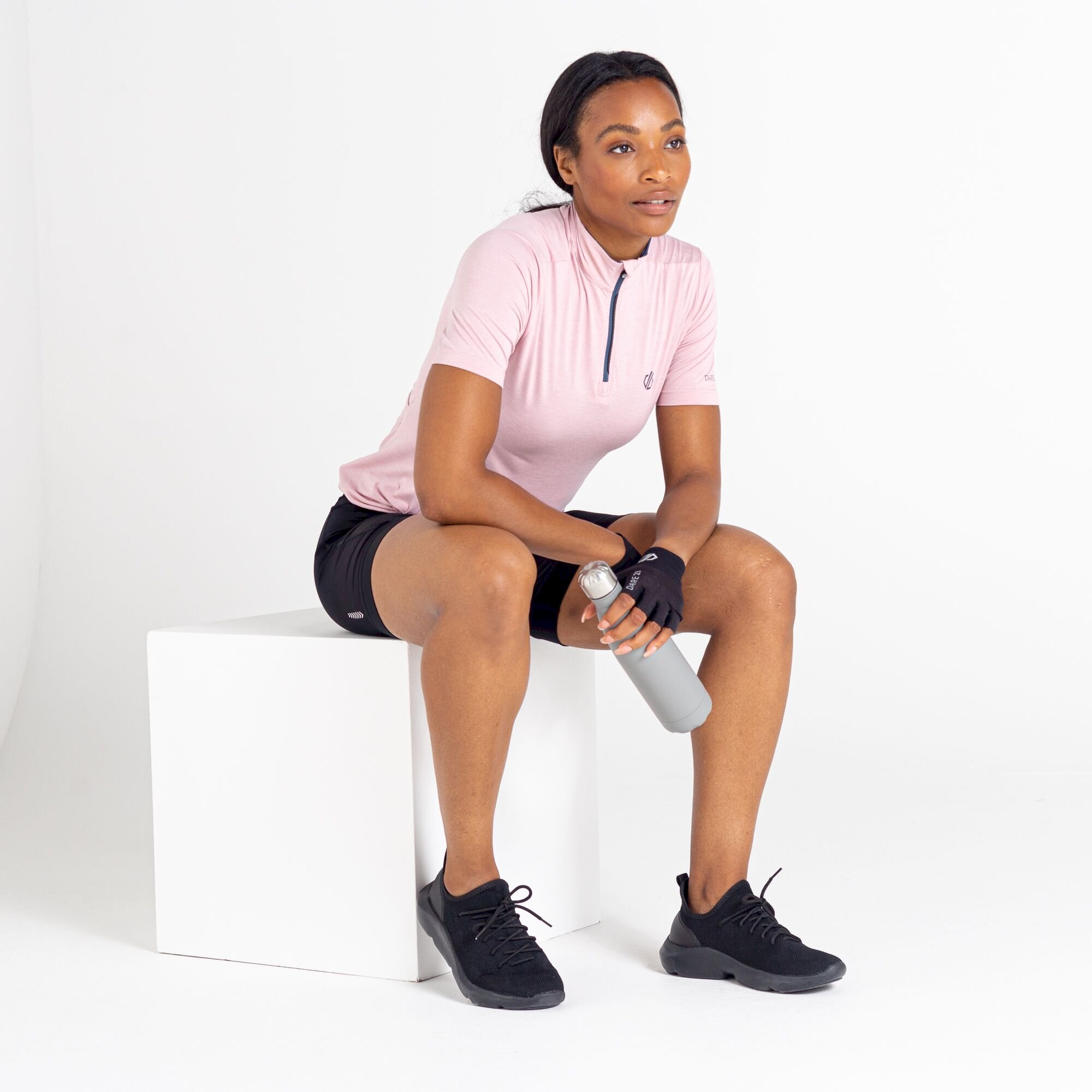 Dare 2b - Women's Pedal Through It Lightweight Jersey | Powder Pink Marl