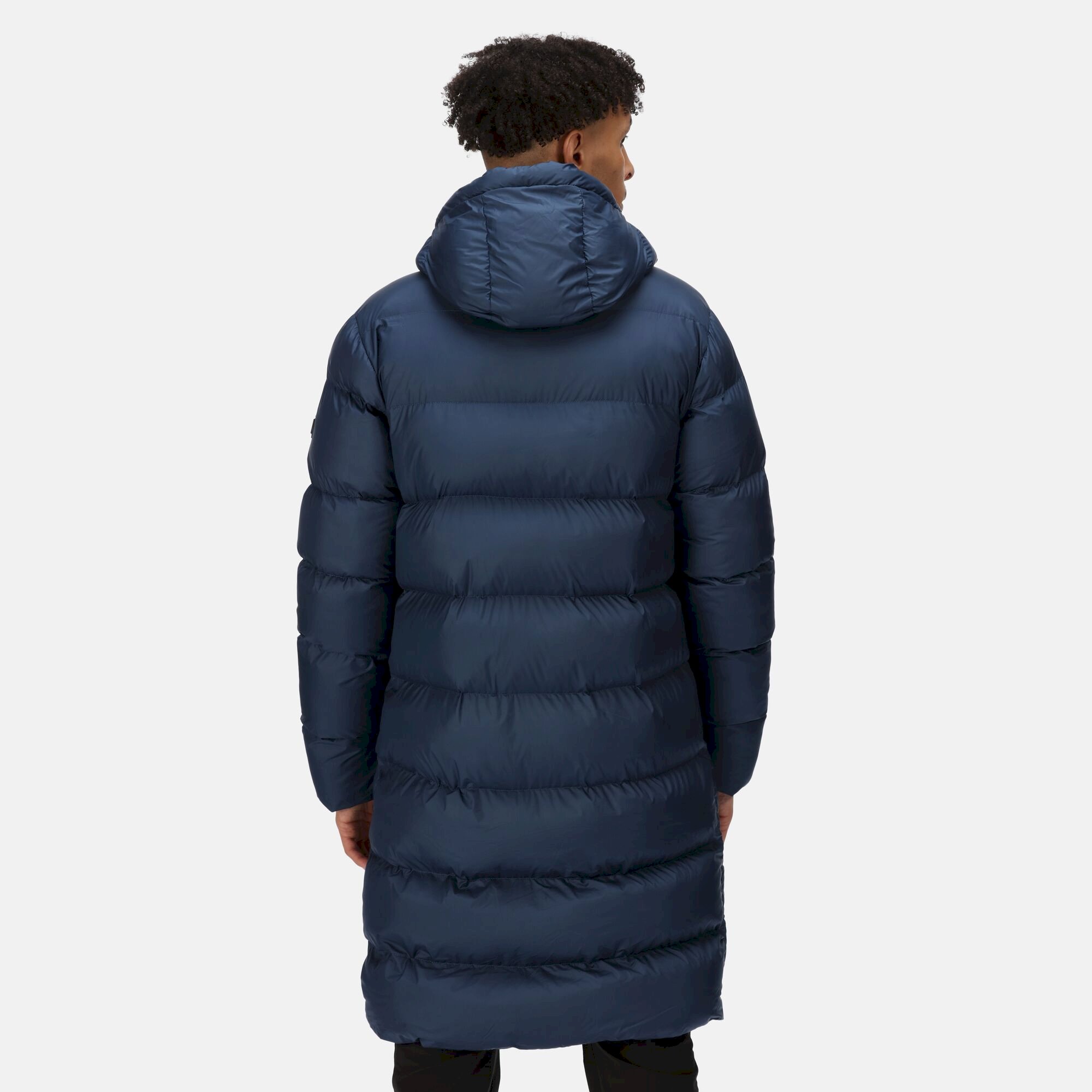 Men's Hallin Longline Quilted Jacket | Admiral Blue