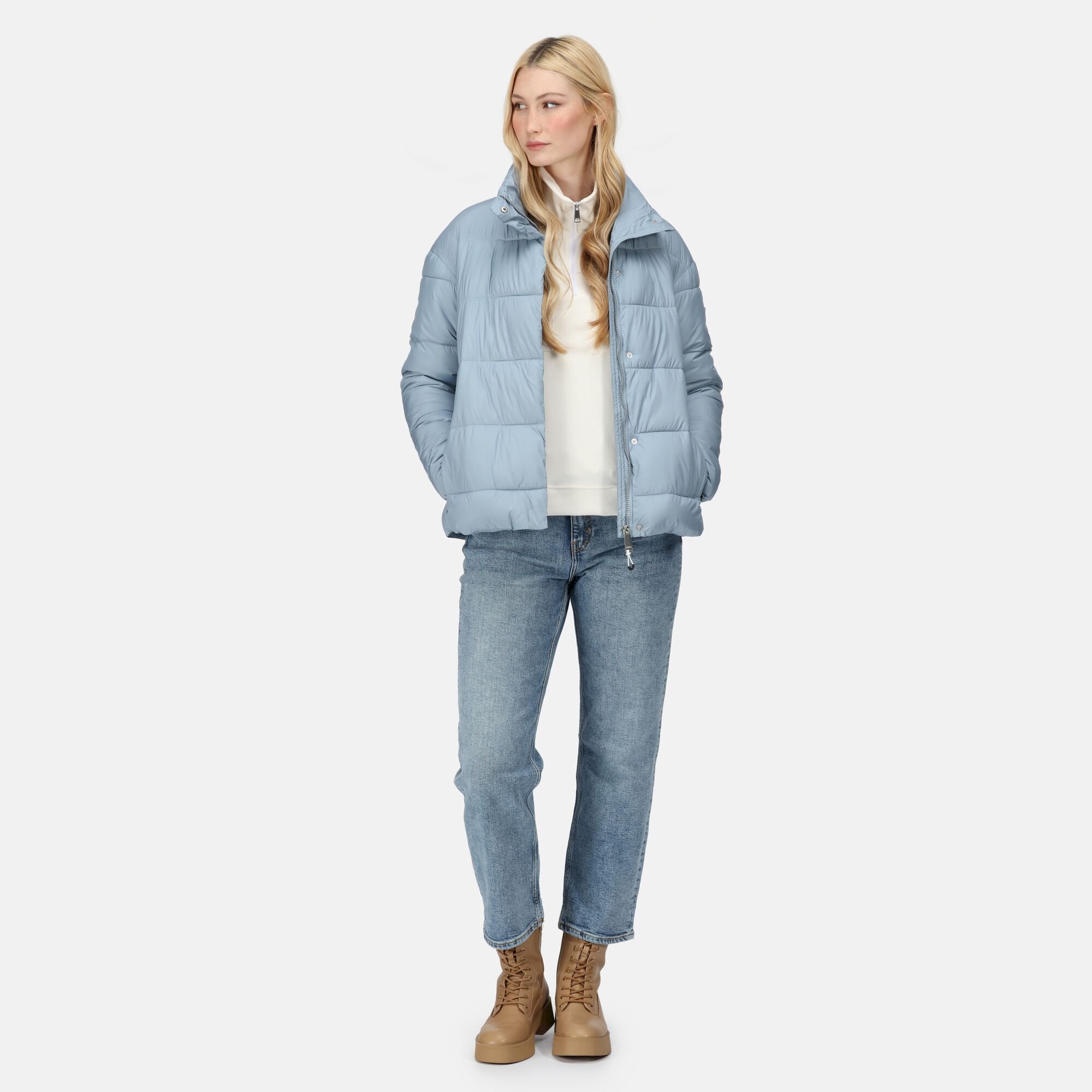 Women's Raegan Puffer Jacket | Ice Grey