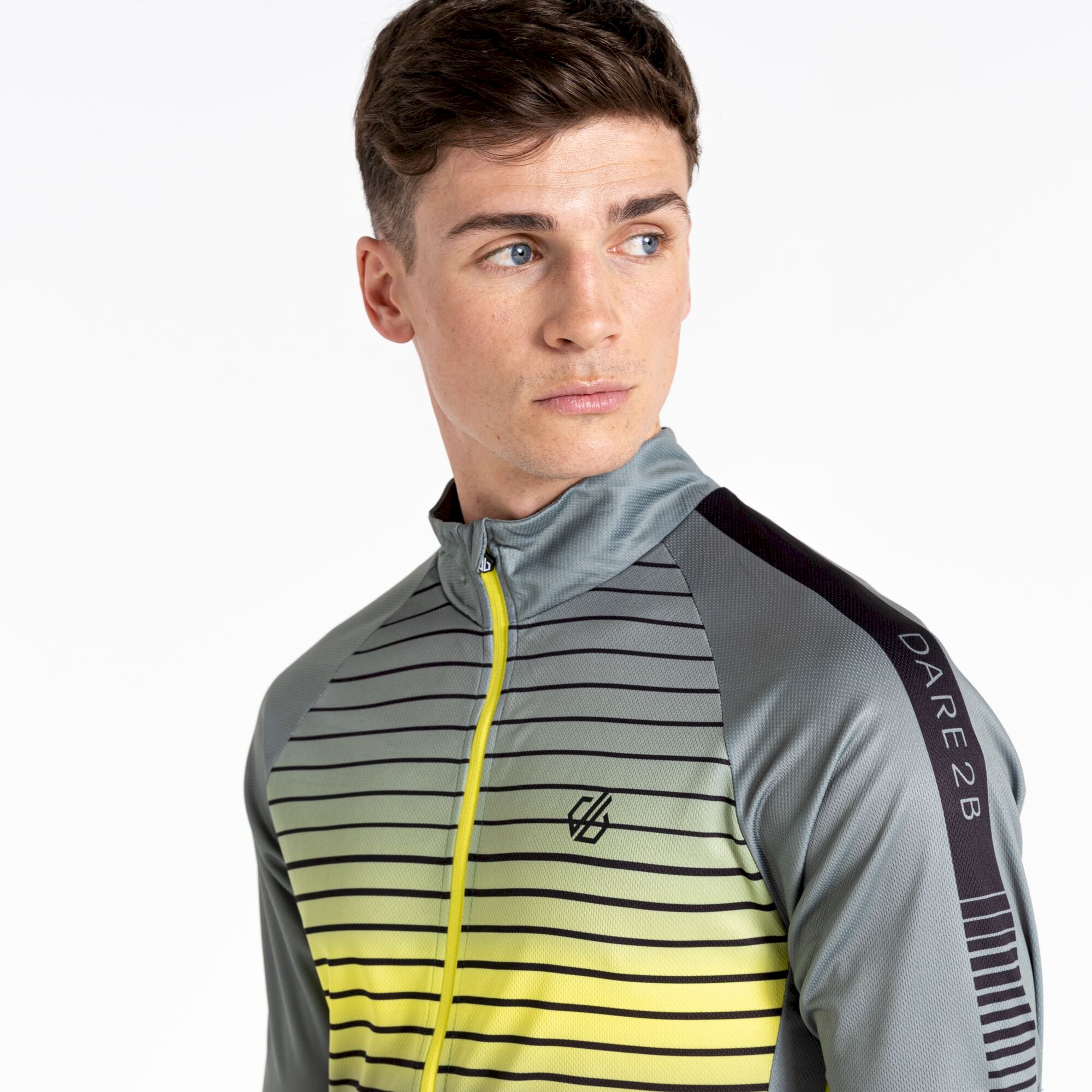 Dare 2b - Men's AEP Virtuous Cycling Jersey | Agave Green Underlined Print