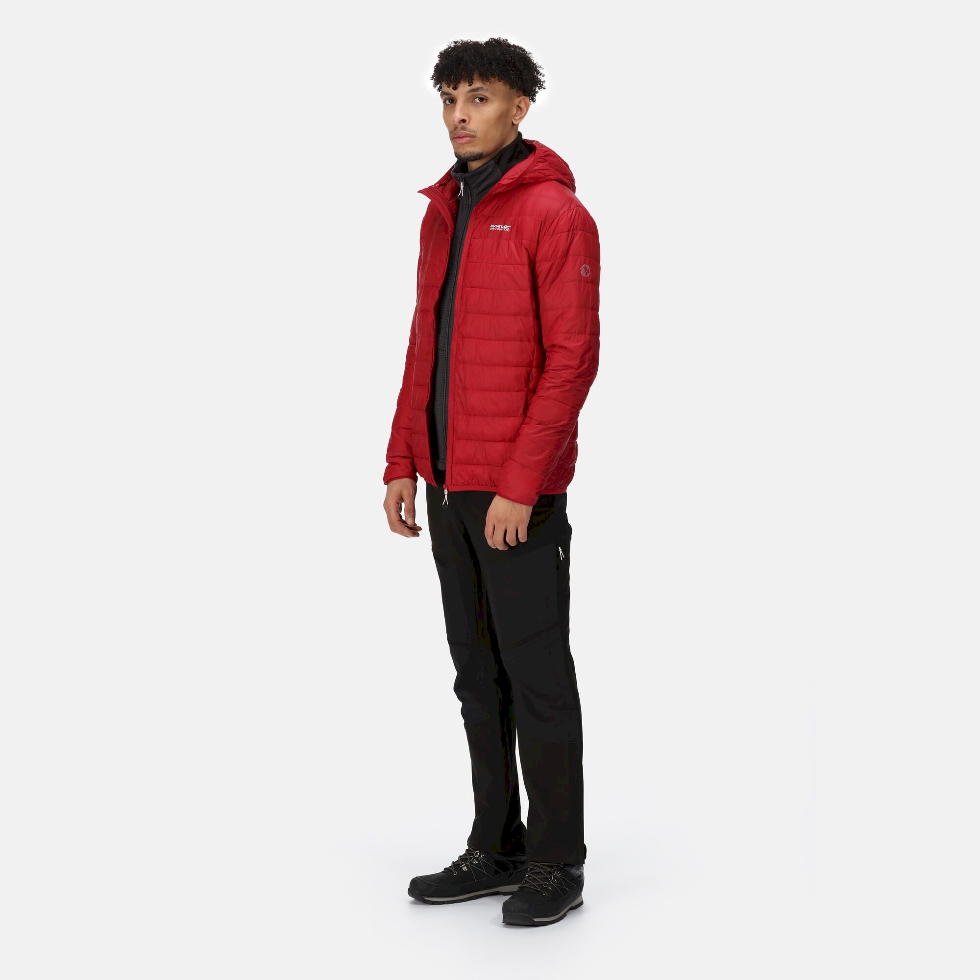 Men's Hooded Hillpack Lightweight Jacket | Dark Red