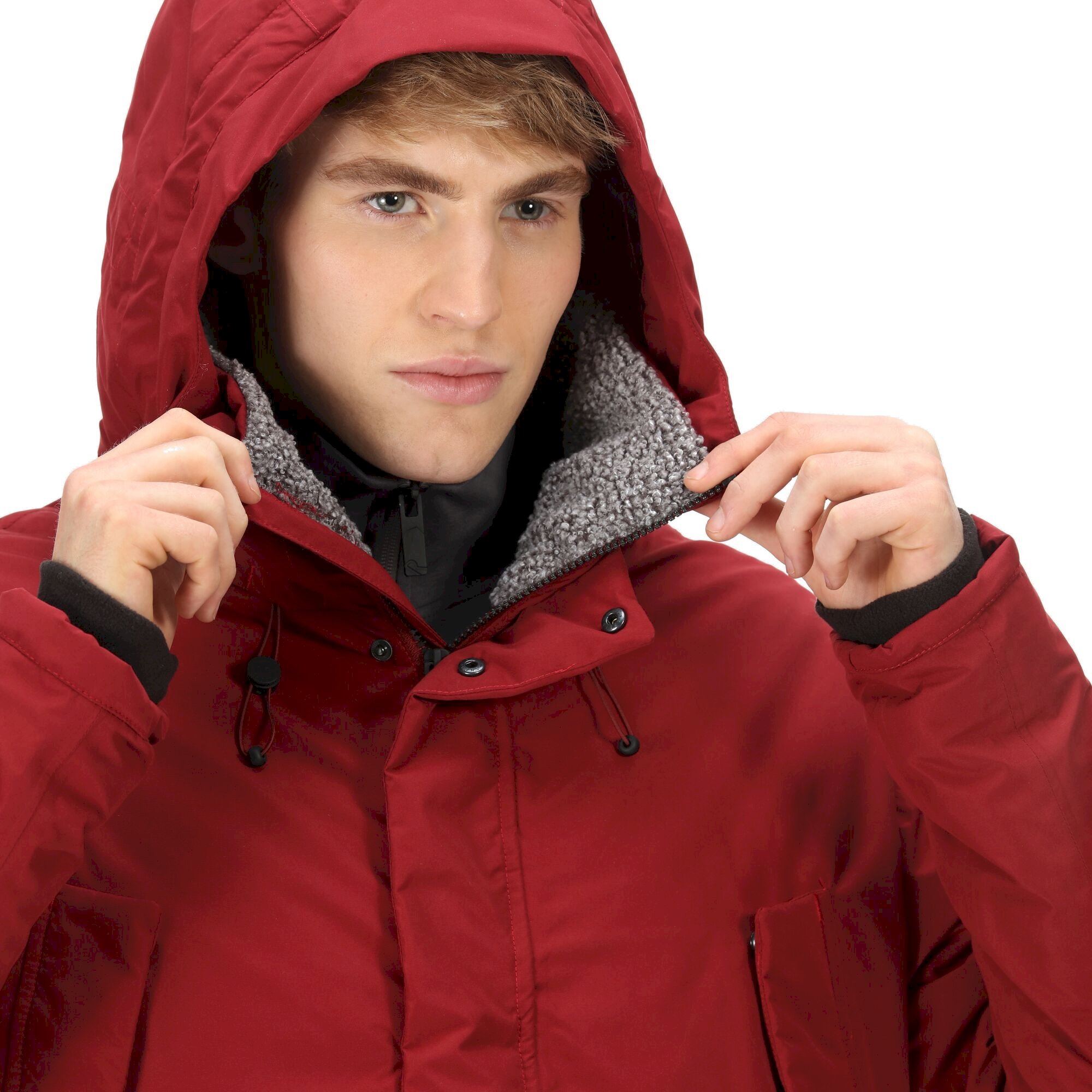 Men's Tavaris Waterproof Parka Jacket | Syrah Red