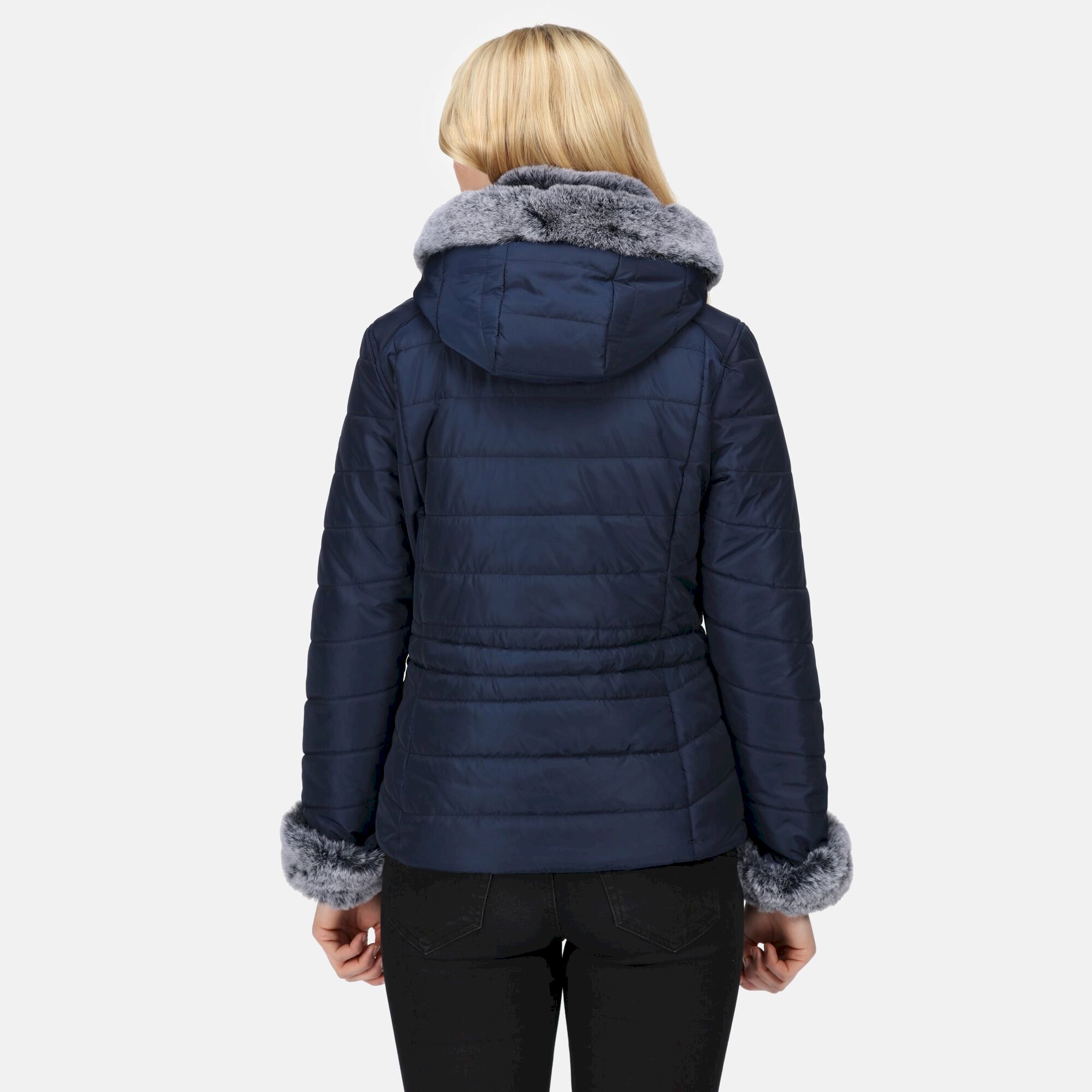 Women's Willabella Fur Detail Jacket | Navy