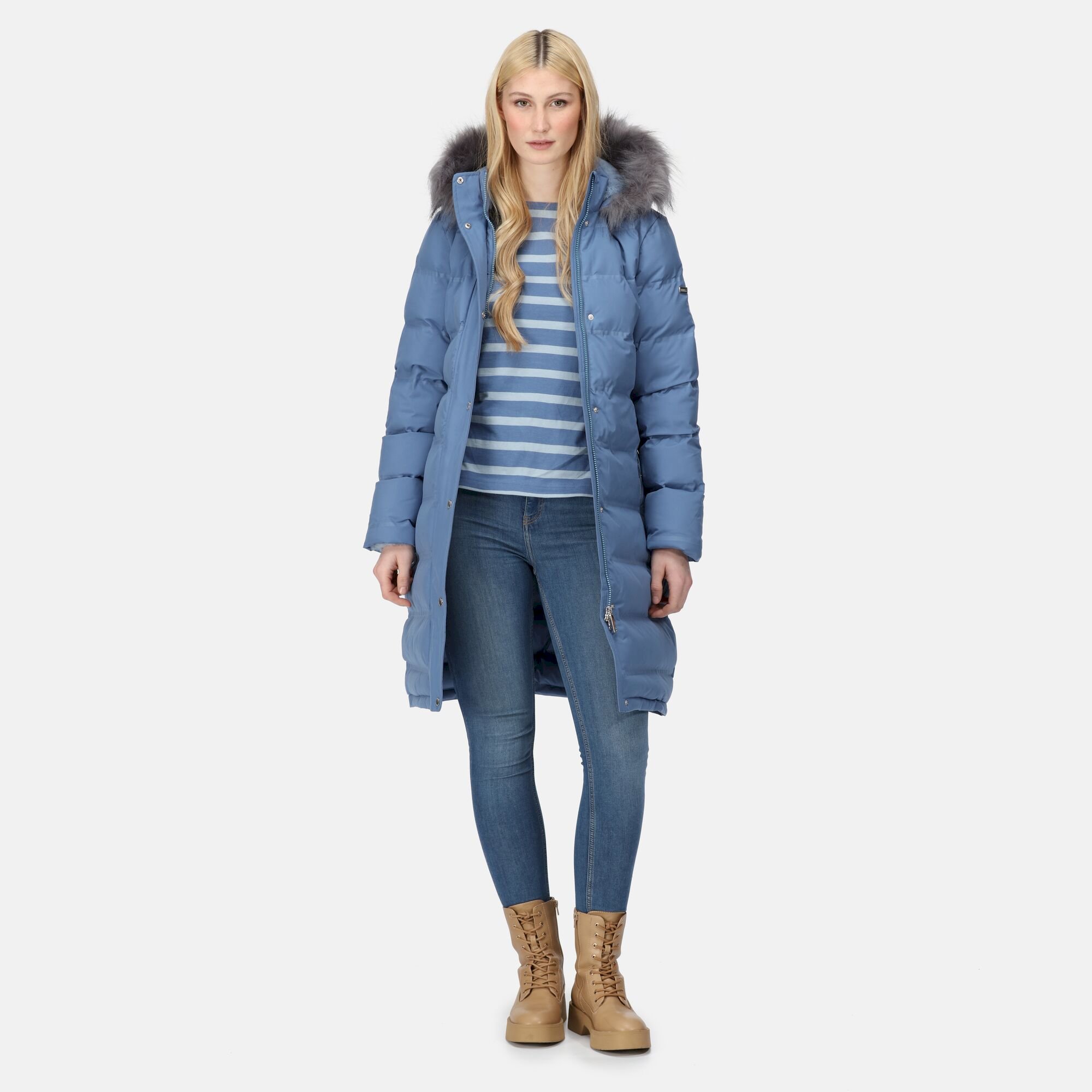 Women's Daleyza Thermal Parka Jacket | Slate Blue