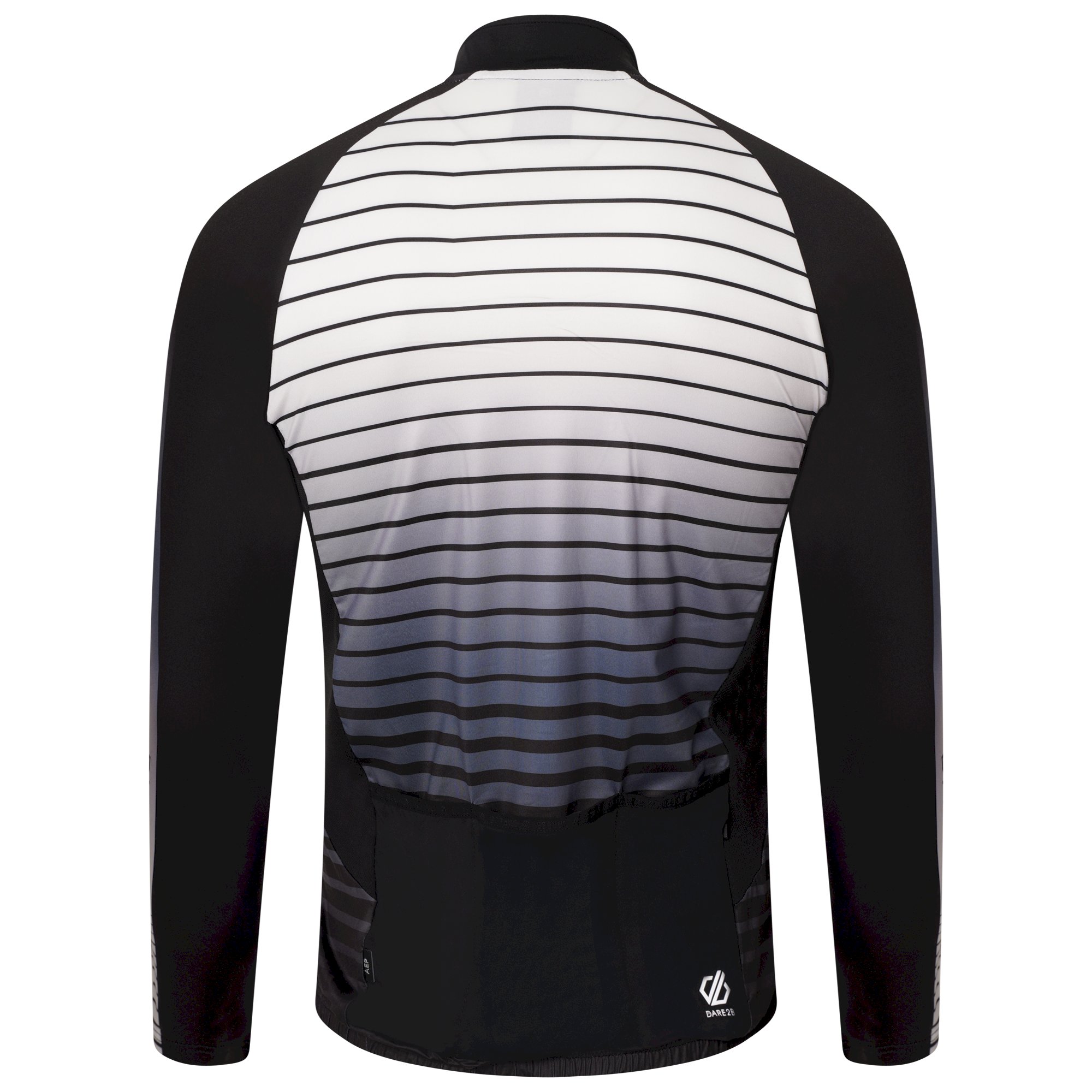 Dare 2b - Men's AEP Virtuous Long Sleeved Cycling Jersey | Black Underlined Print
