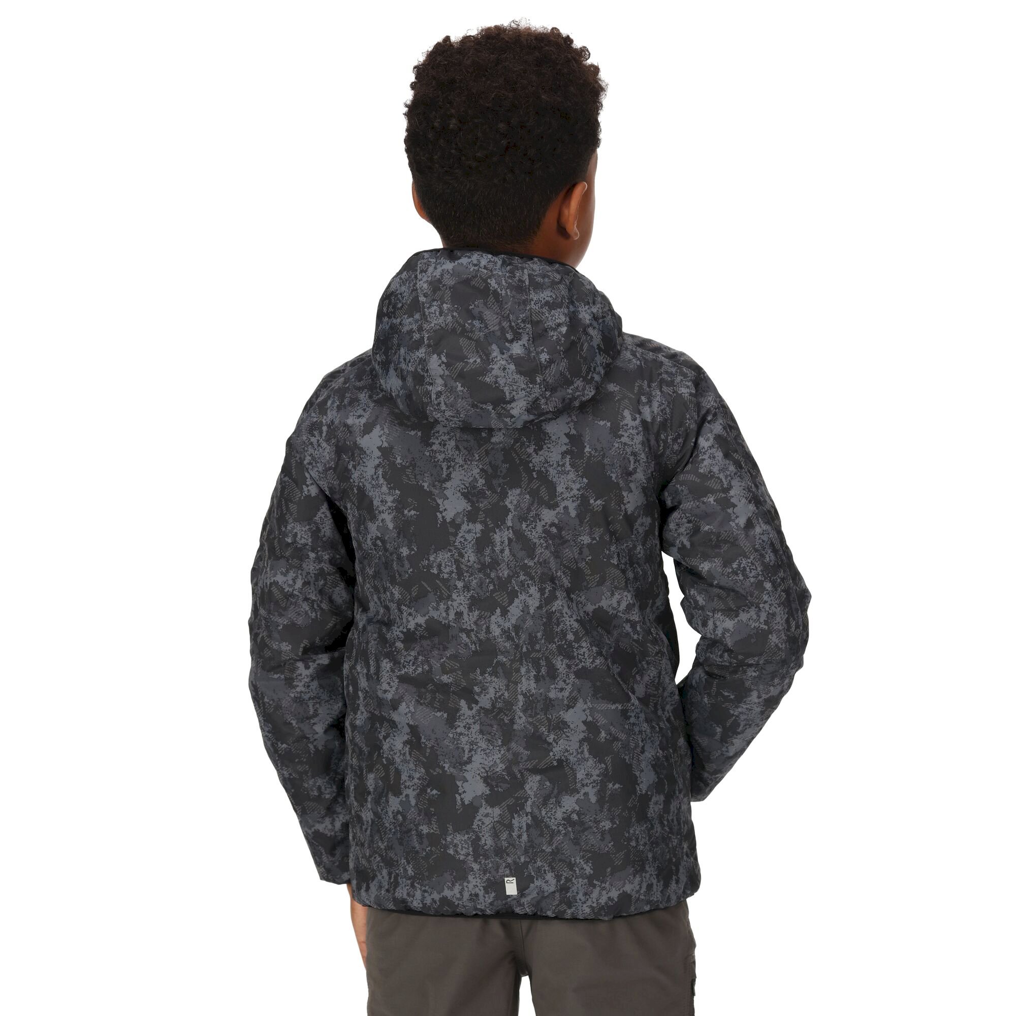 Kids' Volcanics VI Waterproof Jacket | Dark Grey Print