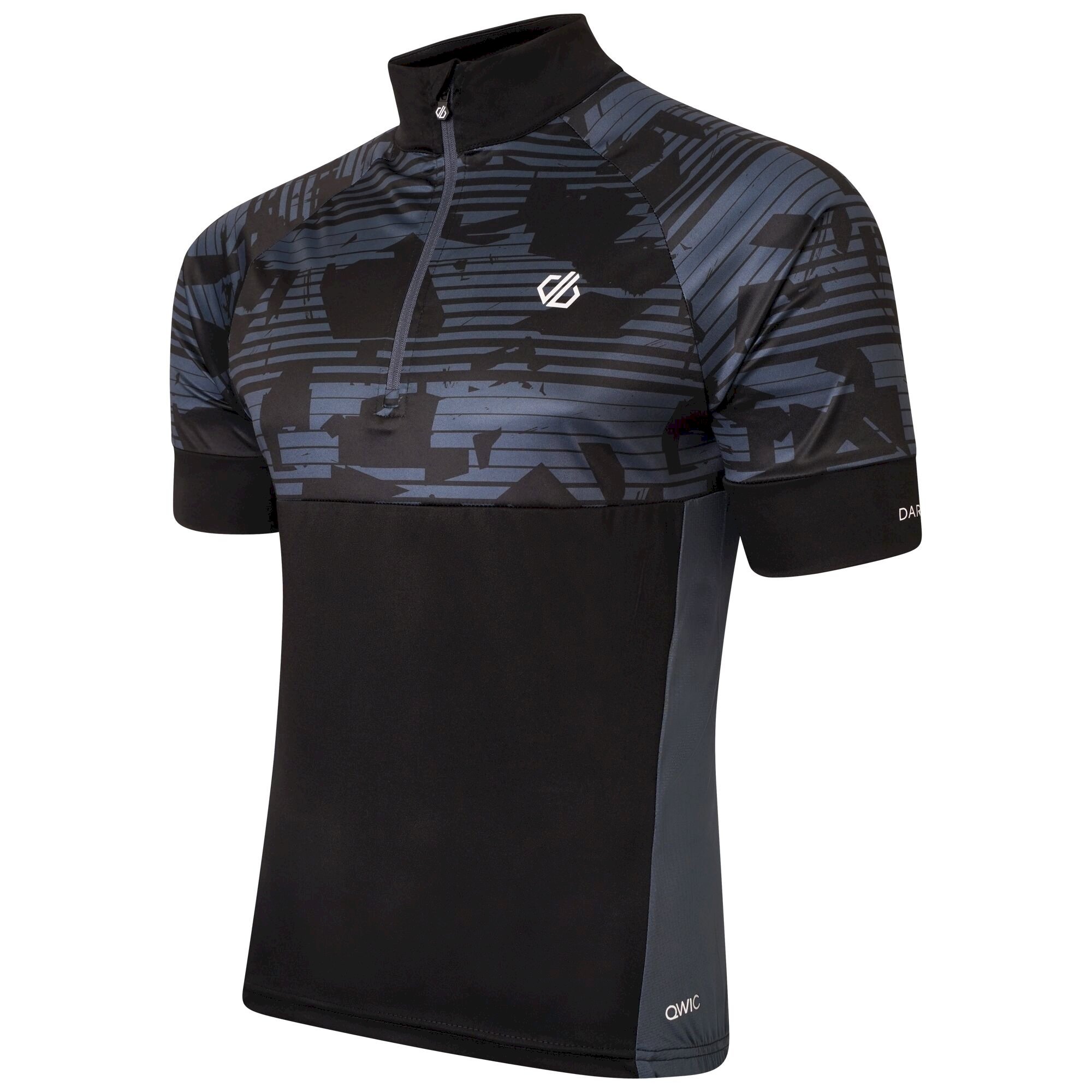 Dare 2b - Men's Stay The Course II Cycling Jersey | Black Downshift Print