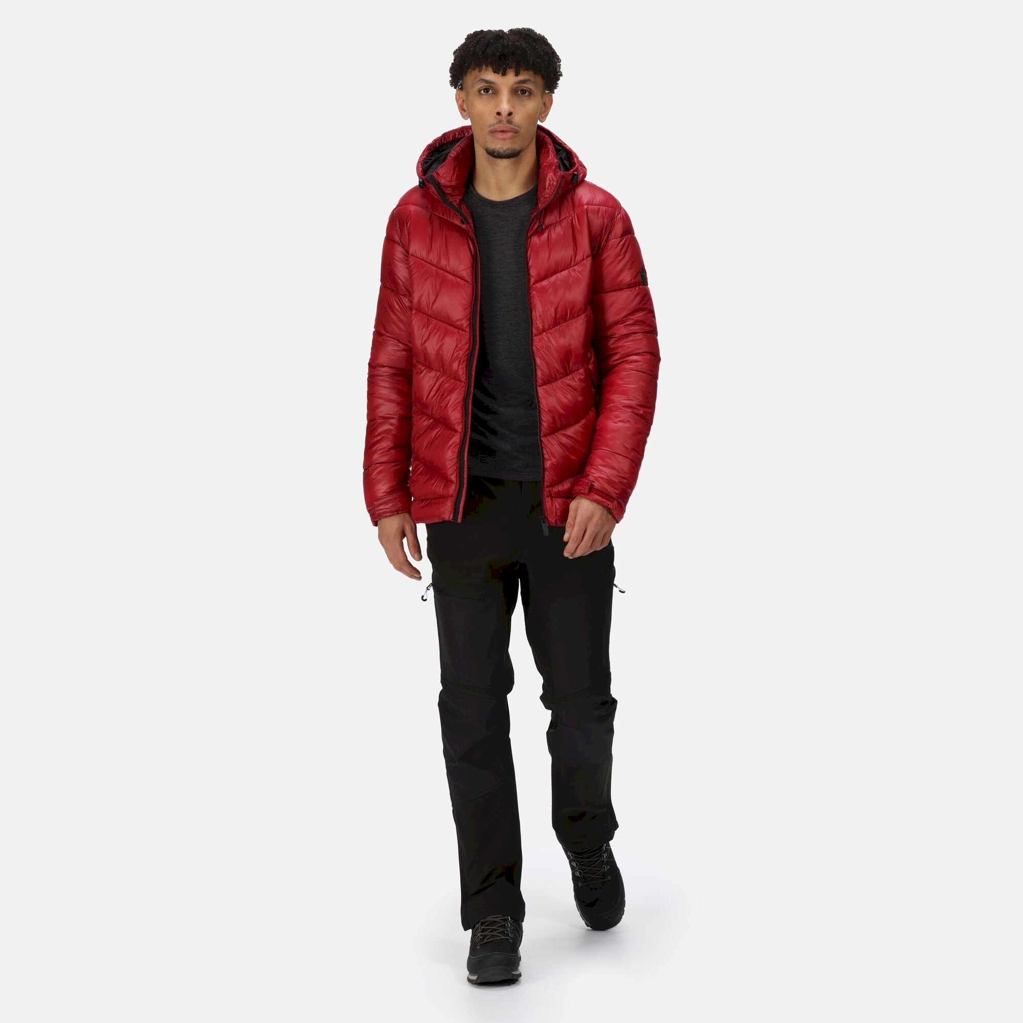 Men's Toploft II Hooded Puffer Jacket | Dark Red