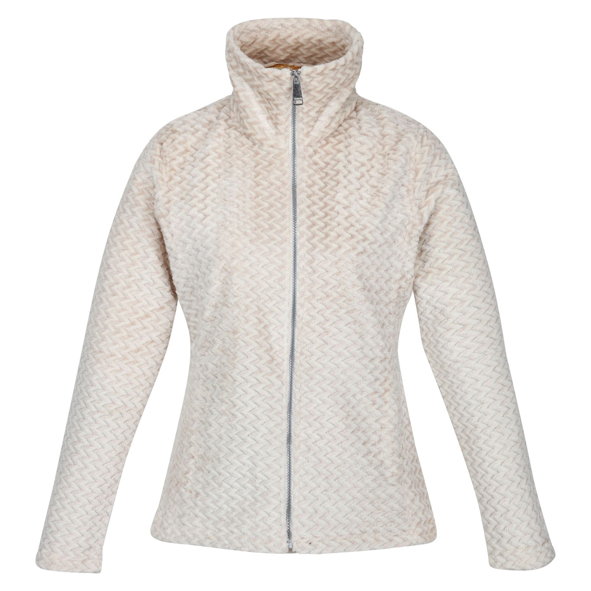 Women's Heloise Full Zip Fleece | Light Vanilla Plait