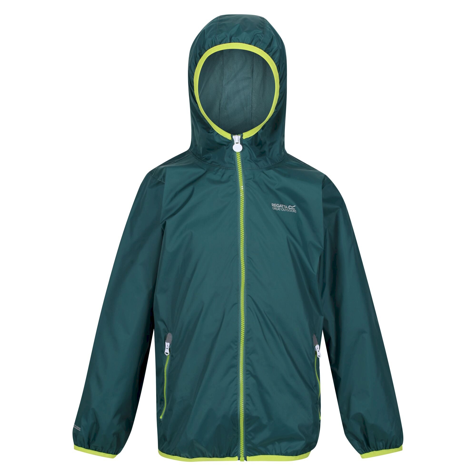Kids' Lever II Waterproof Packaway Jacket | Pacific Green