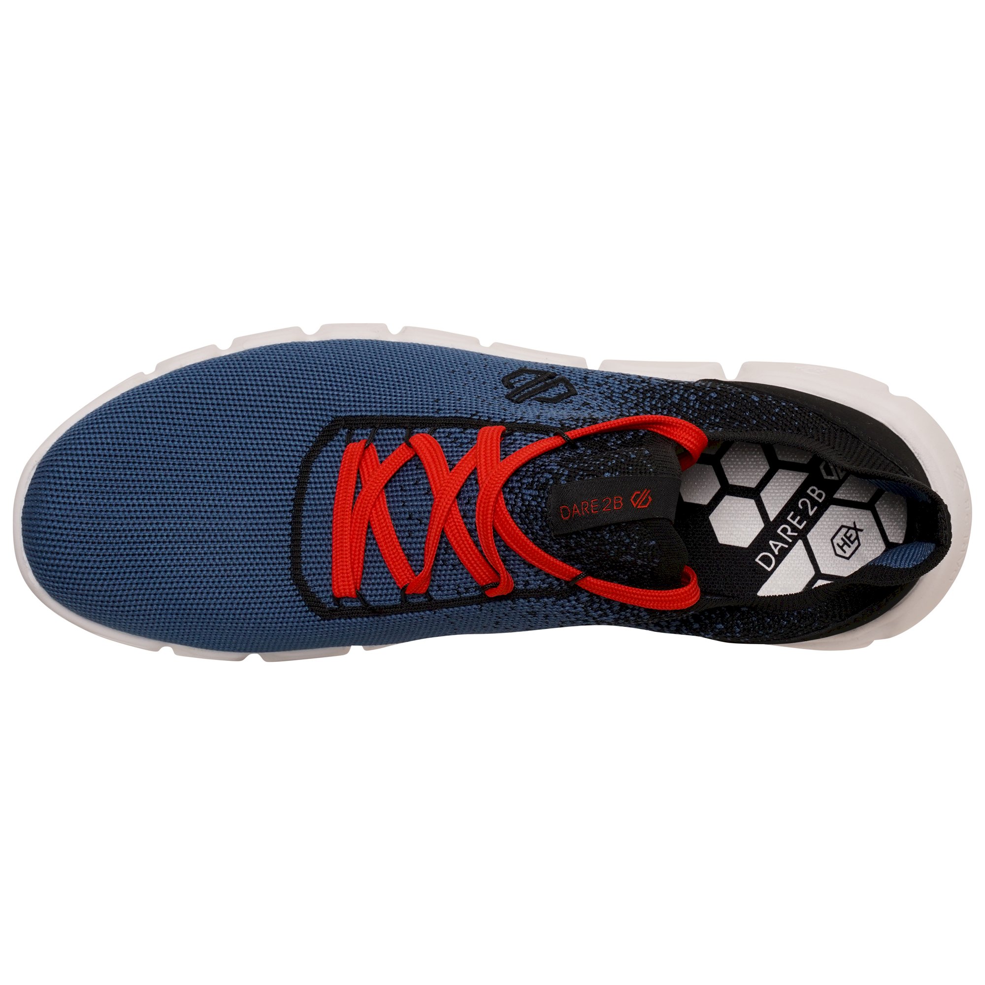 Dare 2b - Men's Hex-At Recycled Trainers | Stellar Blue Burnt Salmon