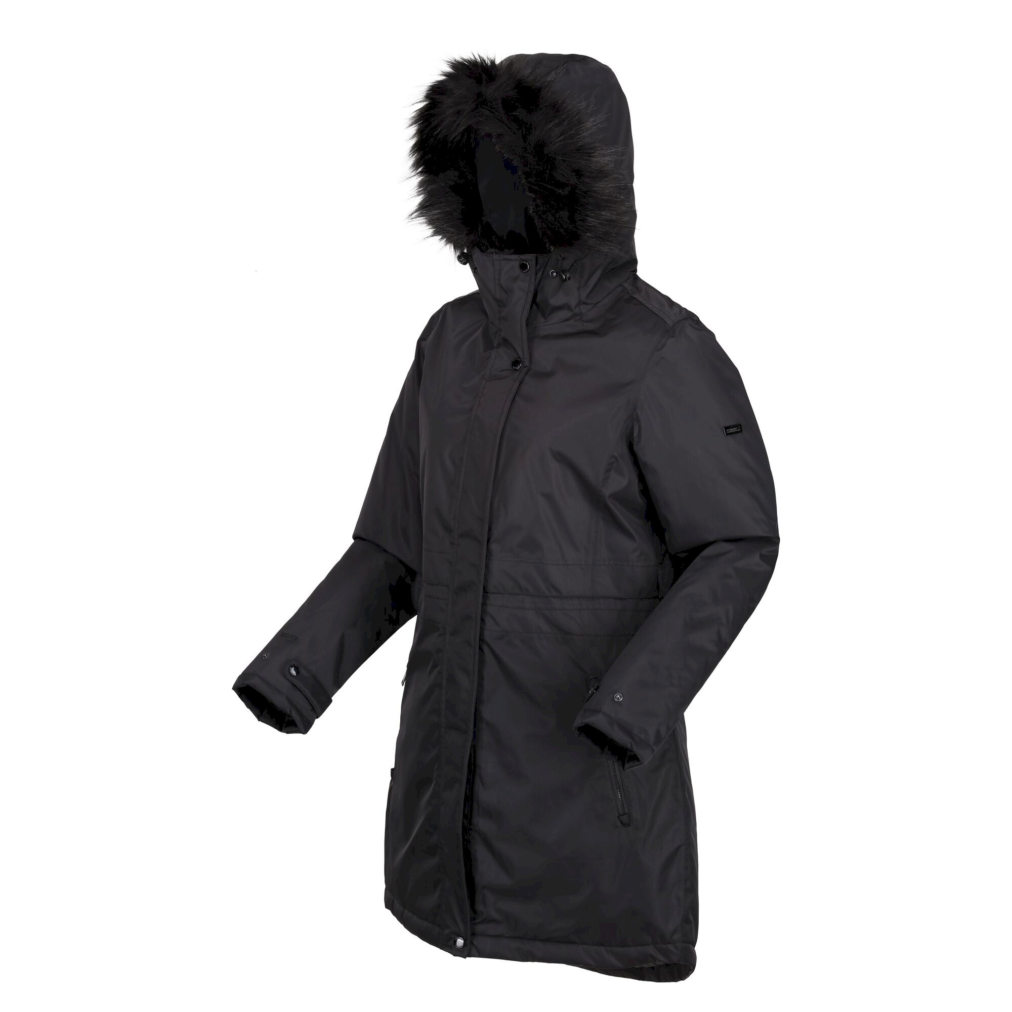 Women's Lyanna Fur Trim Parka Jacket | Black