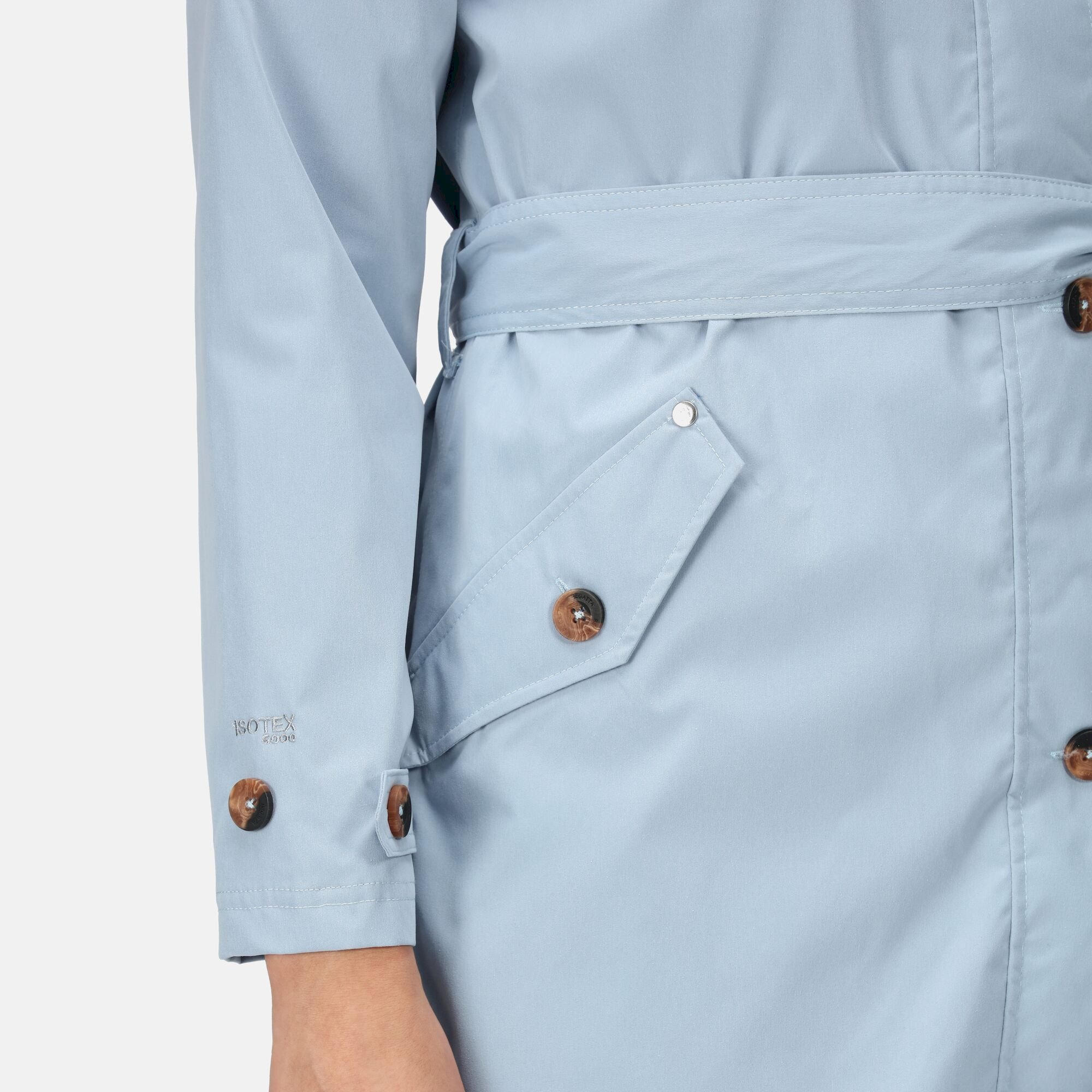 Women's Madalyn Waterproof Trench Coat | Ice Grey