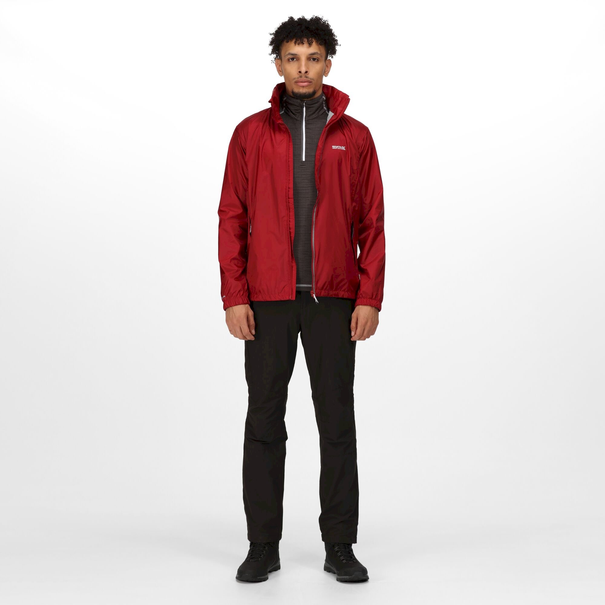 Men's Lyle IV Waterproof Packaway Jacket | Dark Red