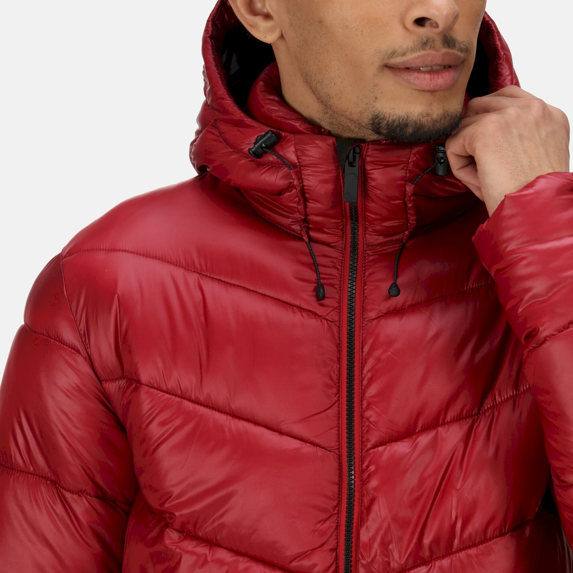 Men's Toploft II Hooded Puffer Jacket | Dark Red