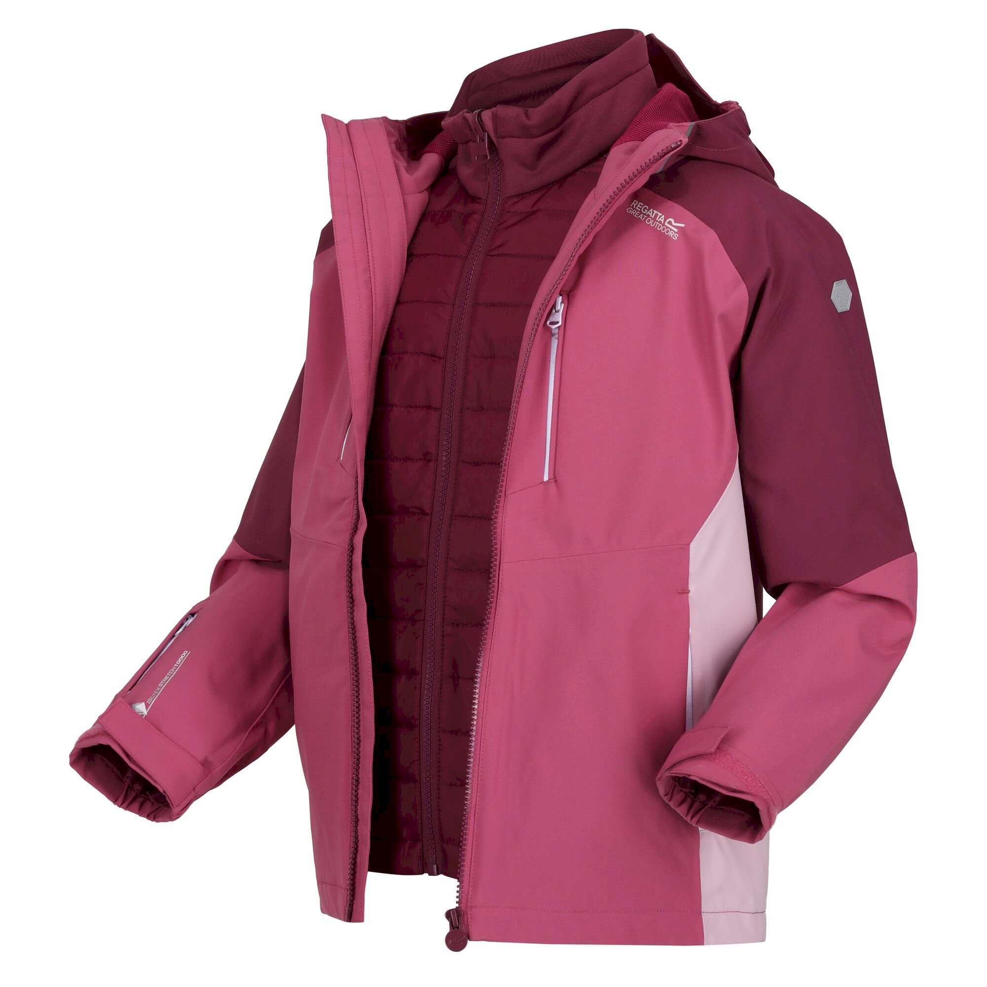 Kids' Hydrate VII 3-In-1 Waterproof Jacket | Violet Amaranth Haze