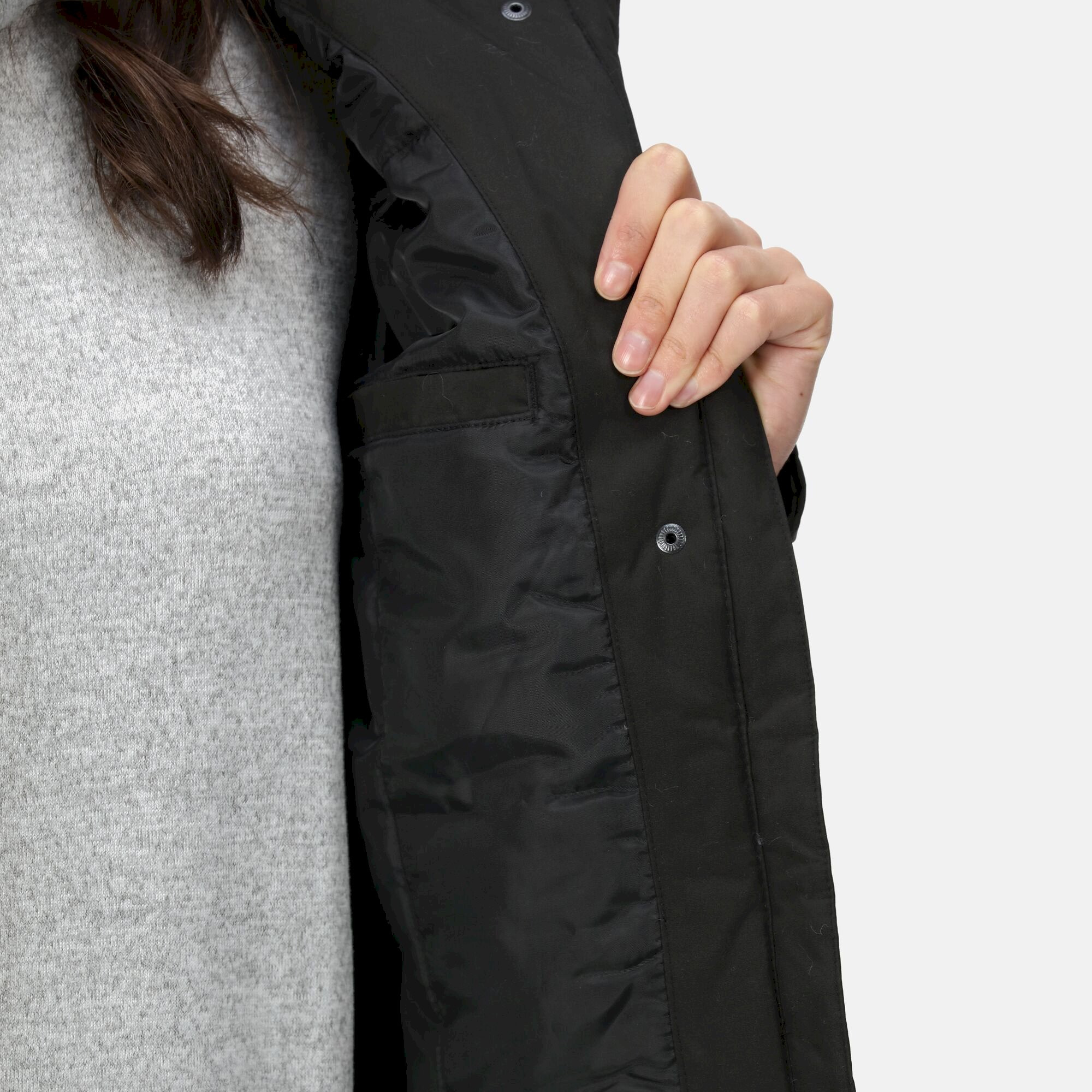 Women's Bria Fur Lined Waterproof Jacket | Black