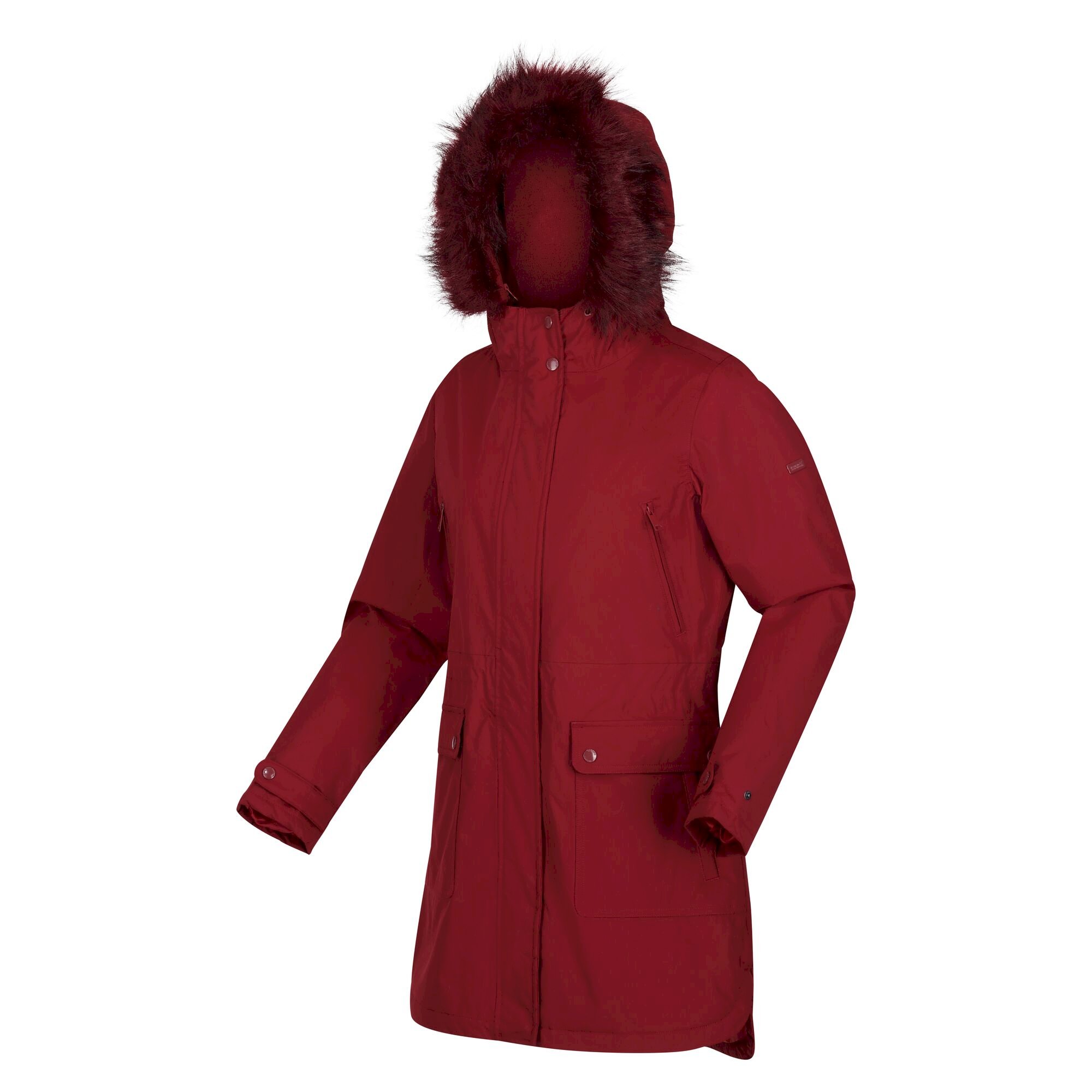 Women's Sabinka Fur Trim Parka Jacket | Cabernet