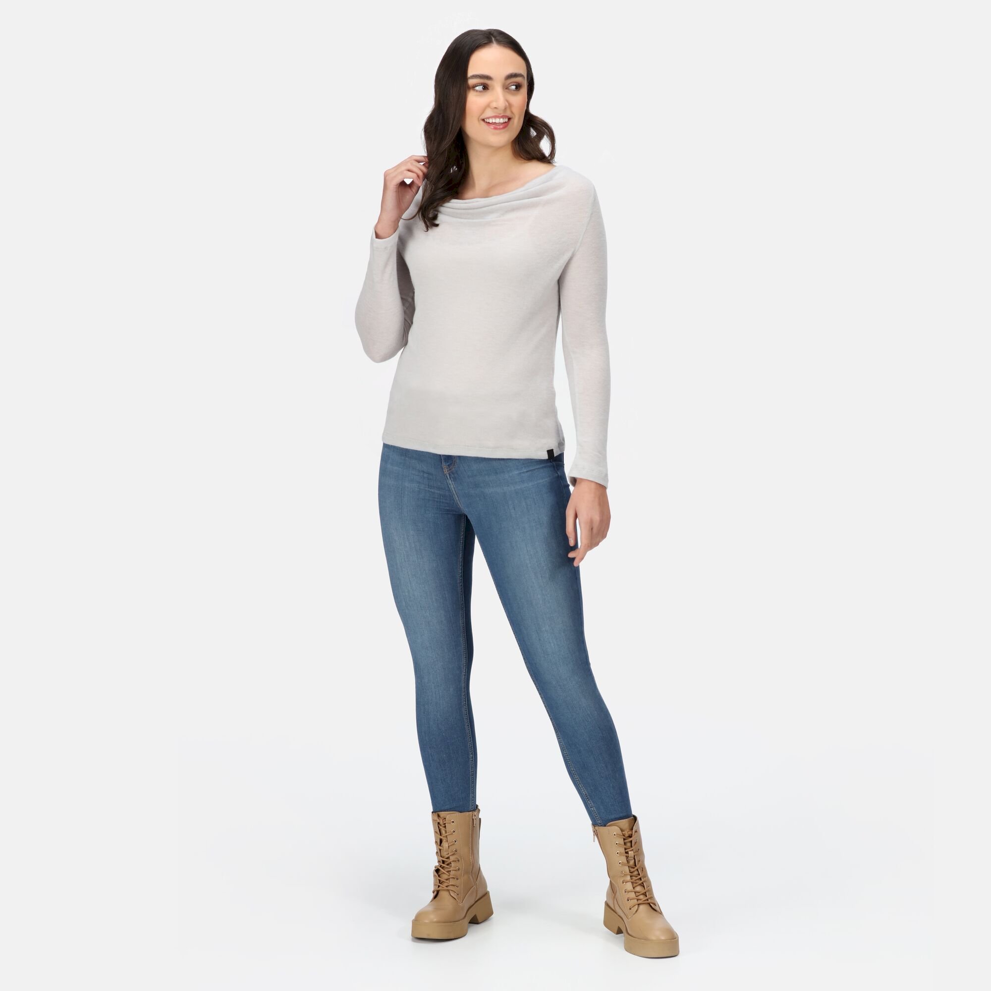 Women's Frayda Cowl Neck Top | Cyberspace