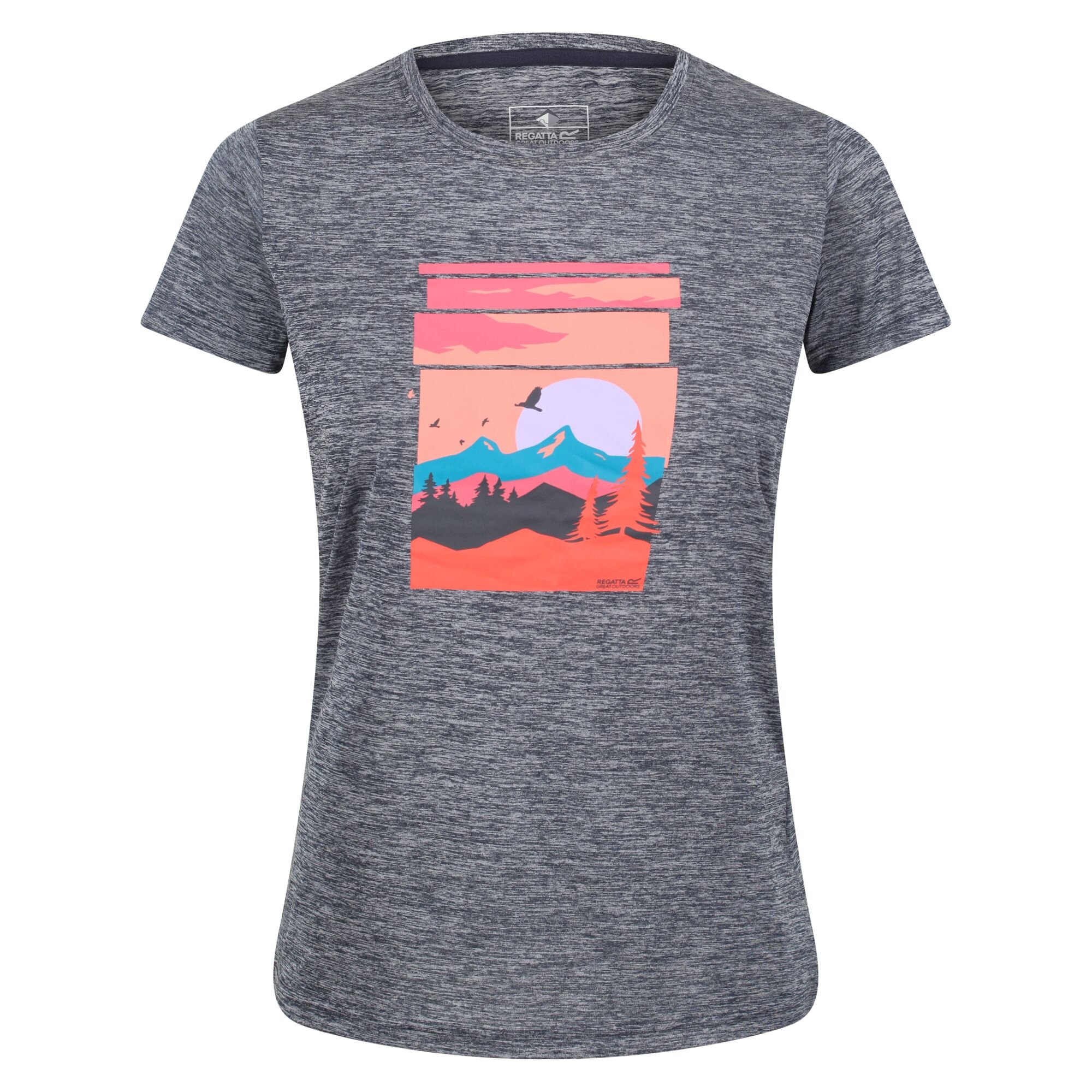 Women's Fingal VI Print T-Shirt | Navy Marl