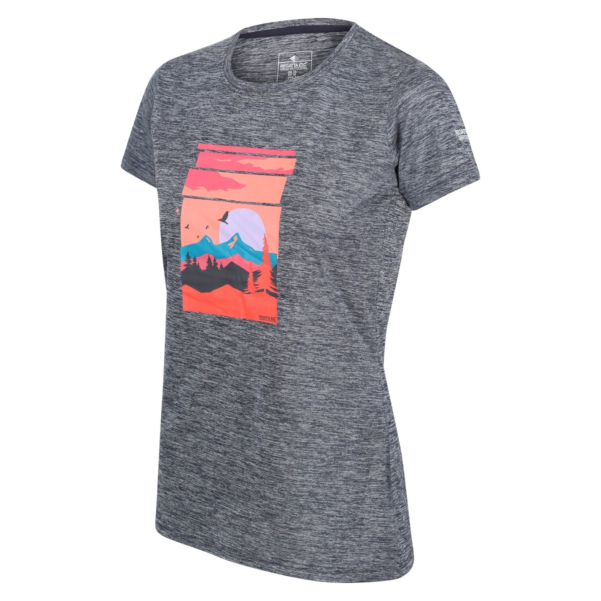 Women's Fingal VI Print T-Shirt | Navy Marl