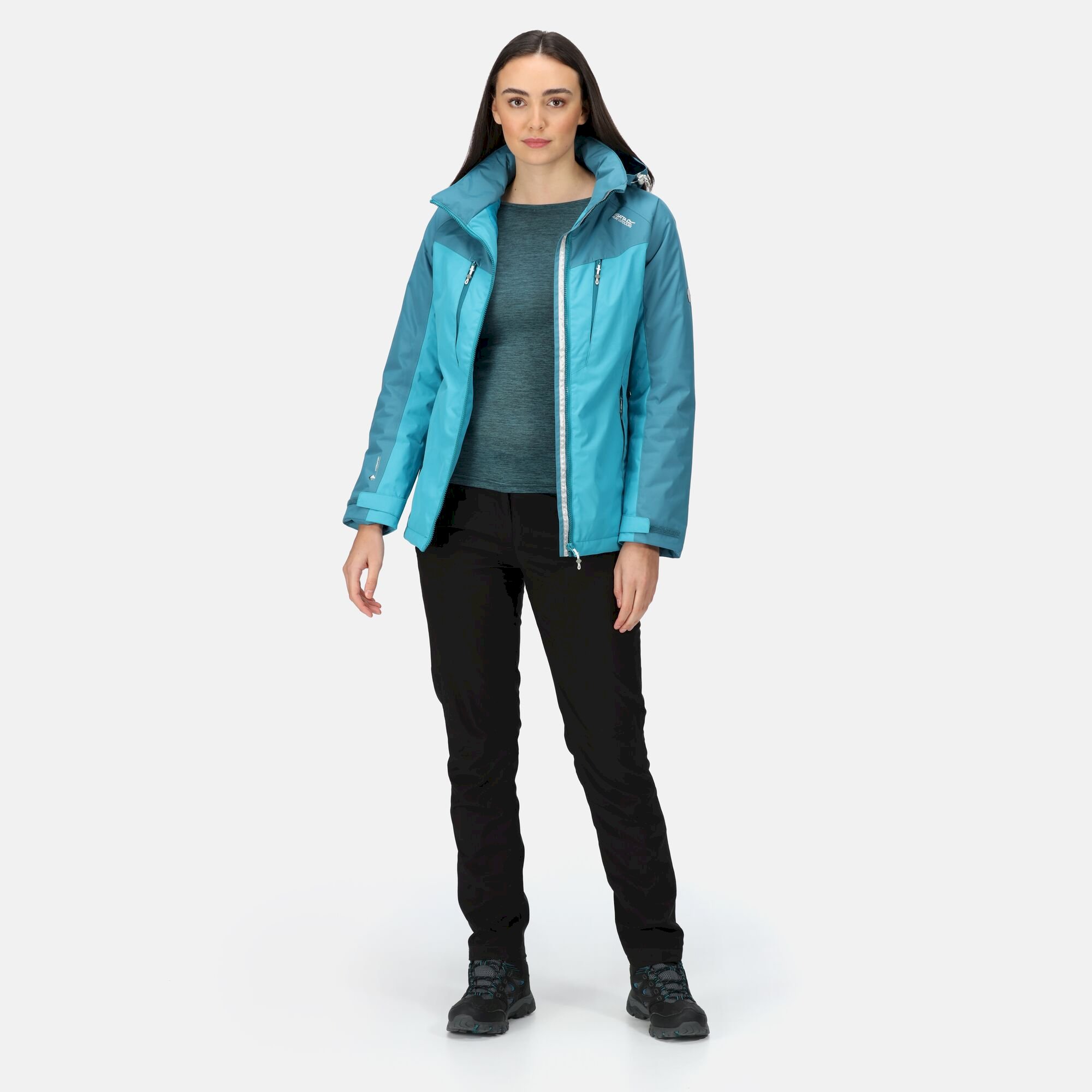 Women's Winter Calderdale Waterproof Jacket | Pagoda Blue Dragonfly