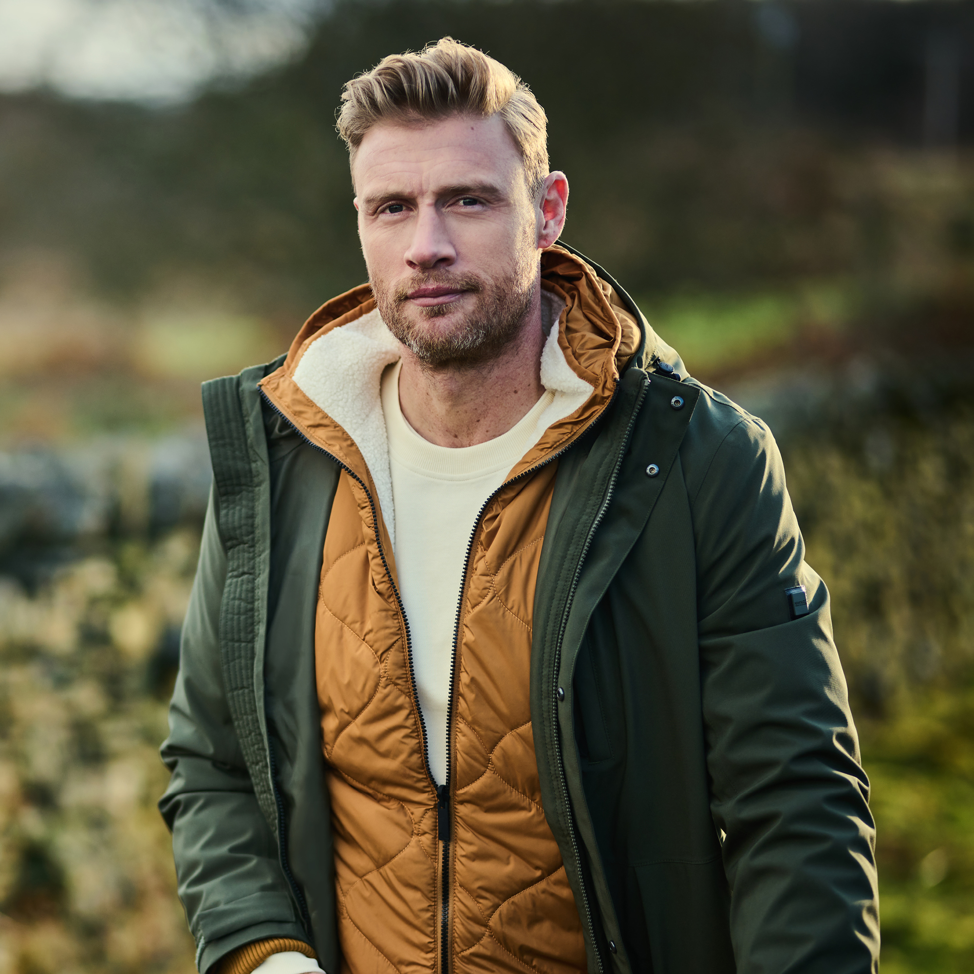 Freddie Flintoff Collection - Alessandro 3-In-1 Parka Jacket | Dark Khaki
