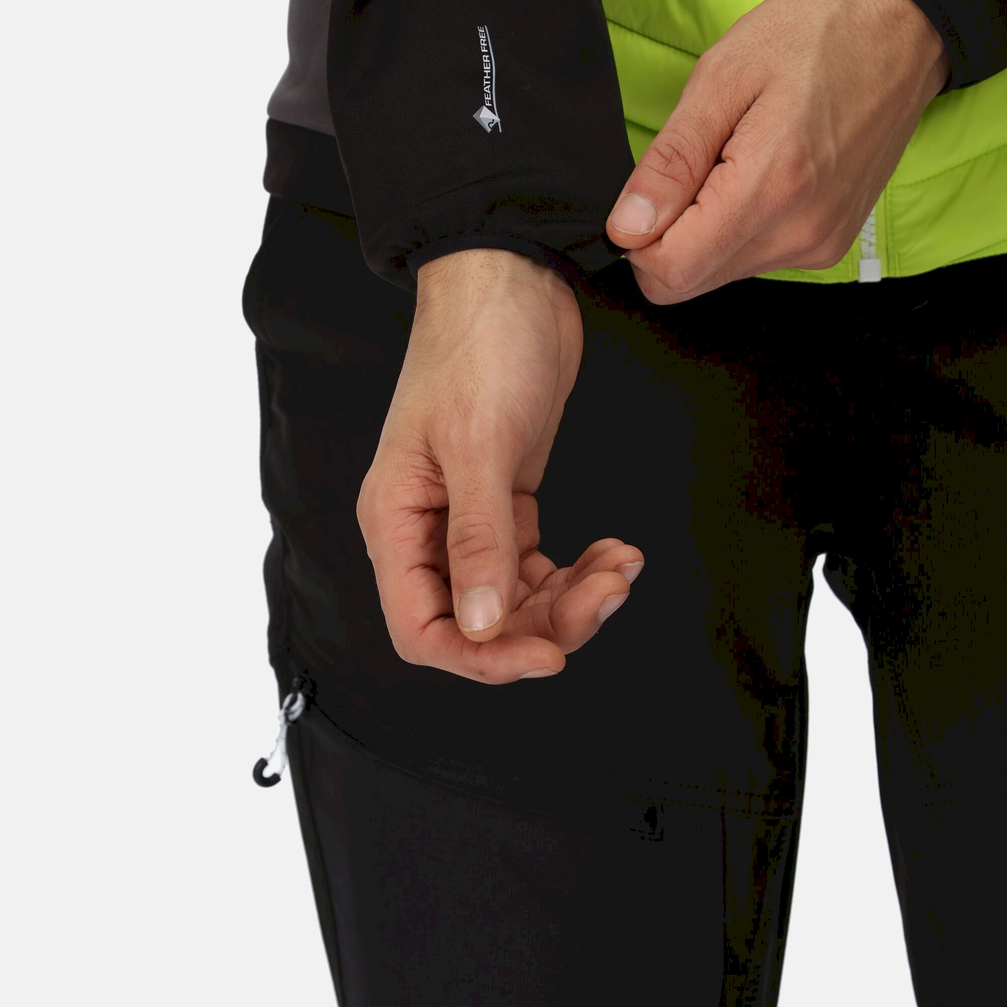 Men's Andreson VII Hybrid Lightweight Jacket | Bright Kiwi Black