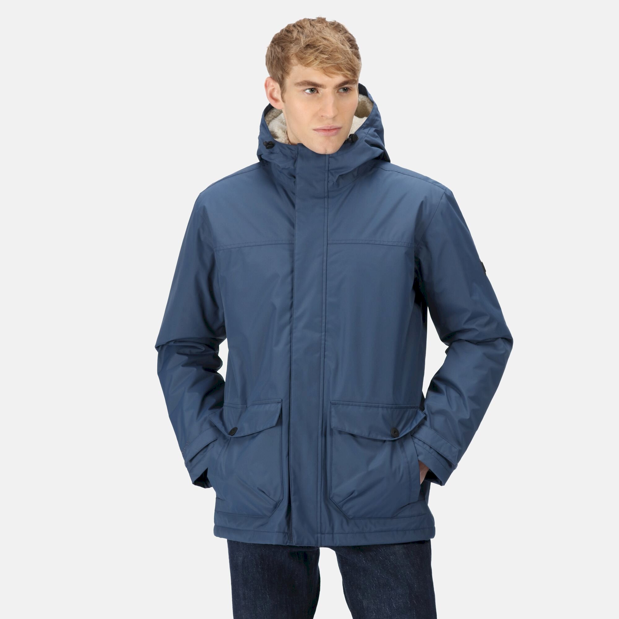 Men's Sterlings III Waterproof Insulated Jacket | Dark Denim White Stone Borg